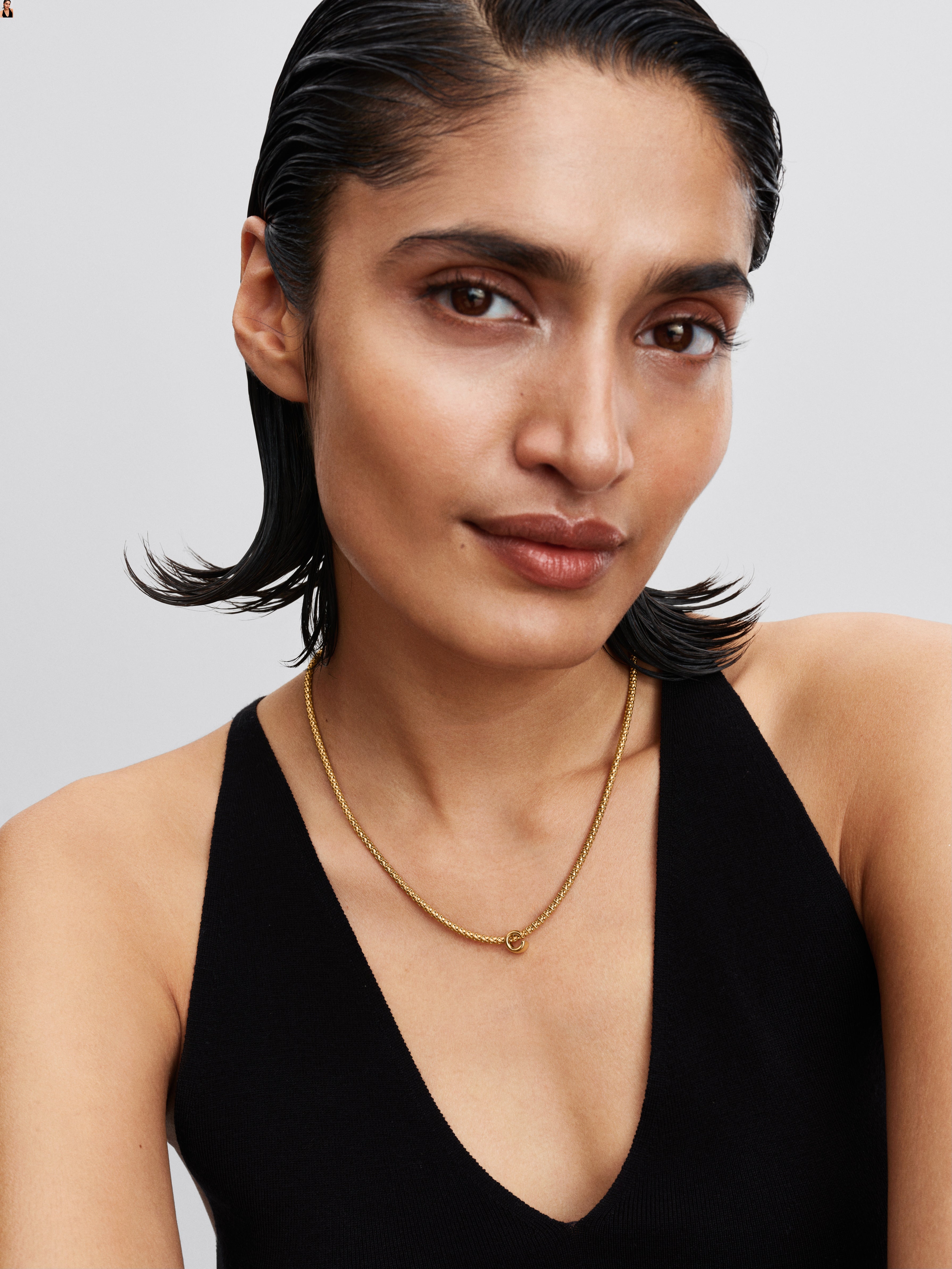 Letter C 14K Gold-Plated Charm