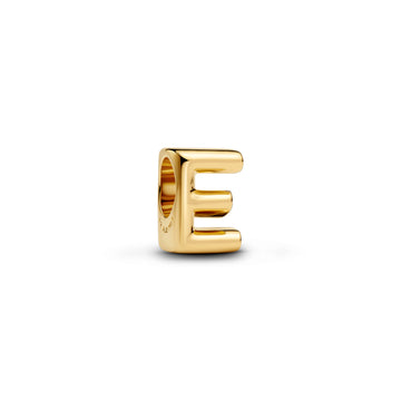 Letter E 14K Gold-Plated Charm