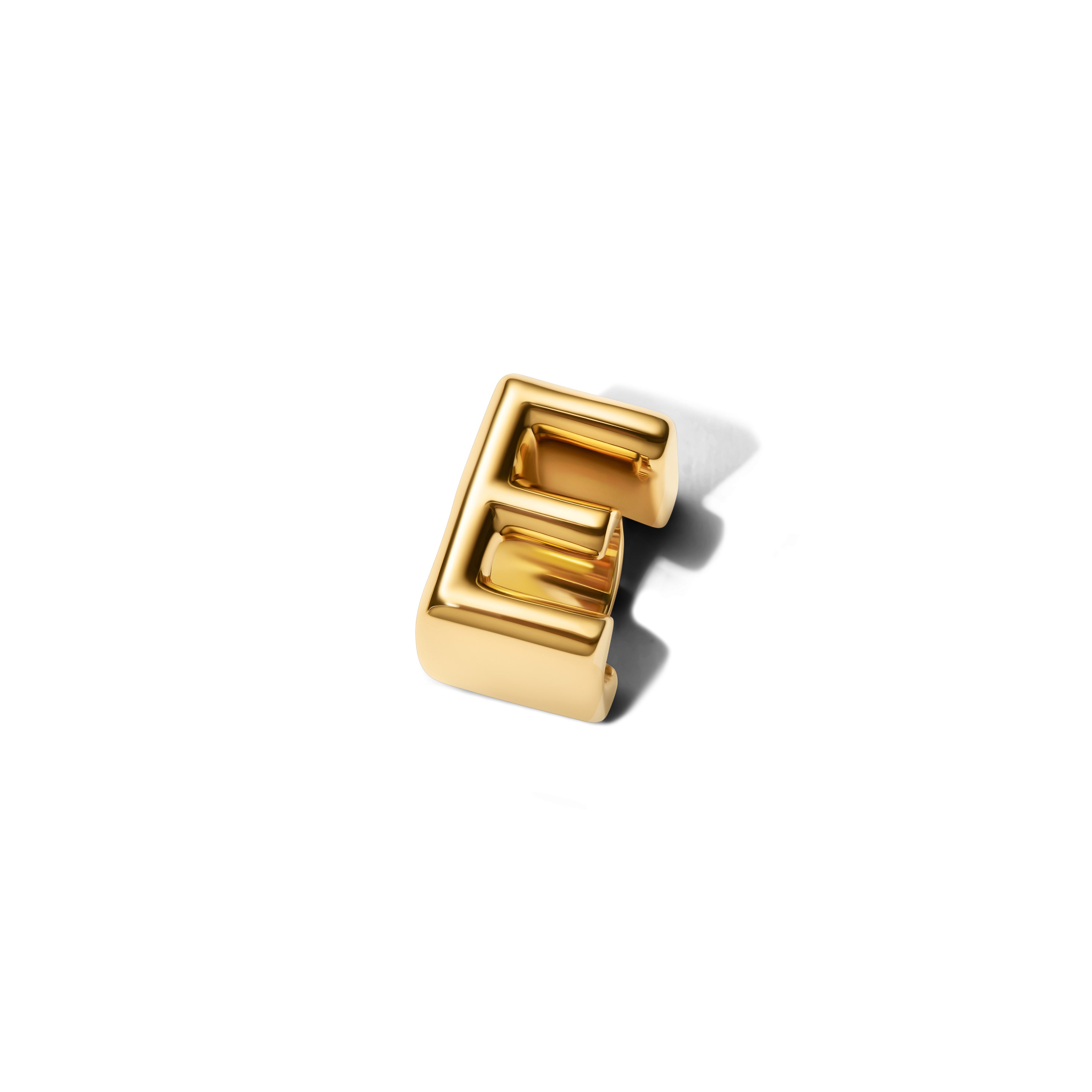 Letter E 14K Gold-Plated Charm