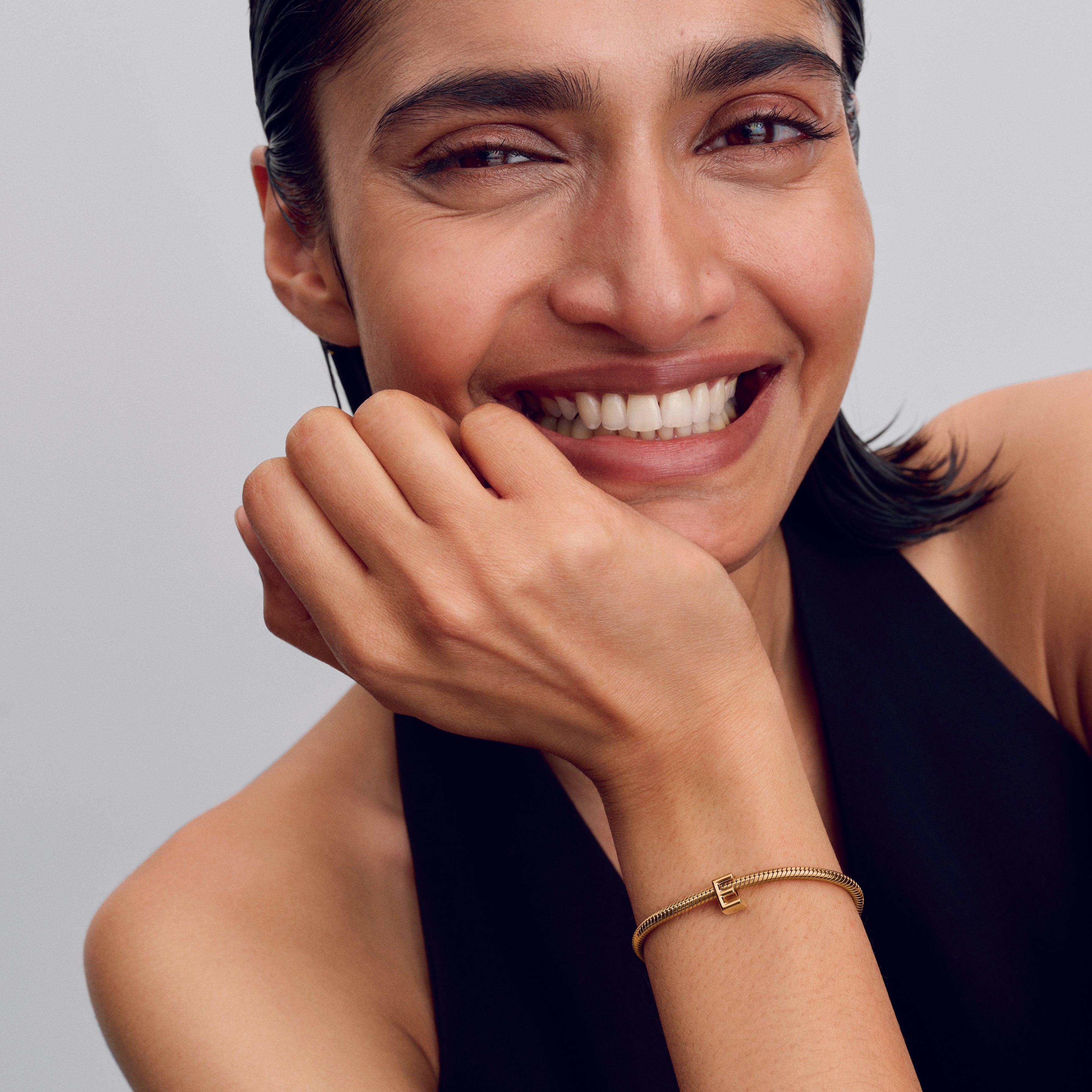 Letter E 14K Gold-Plated Charm