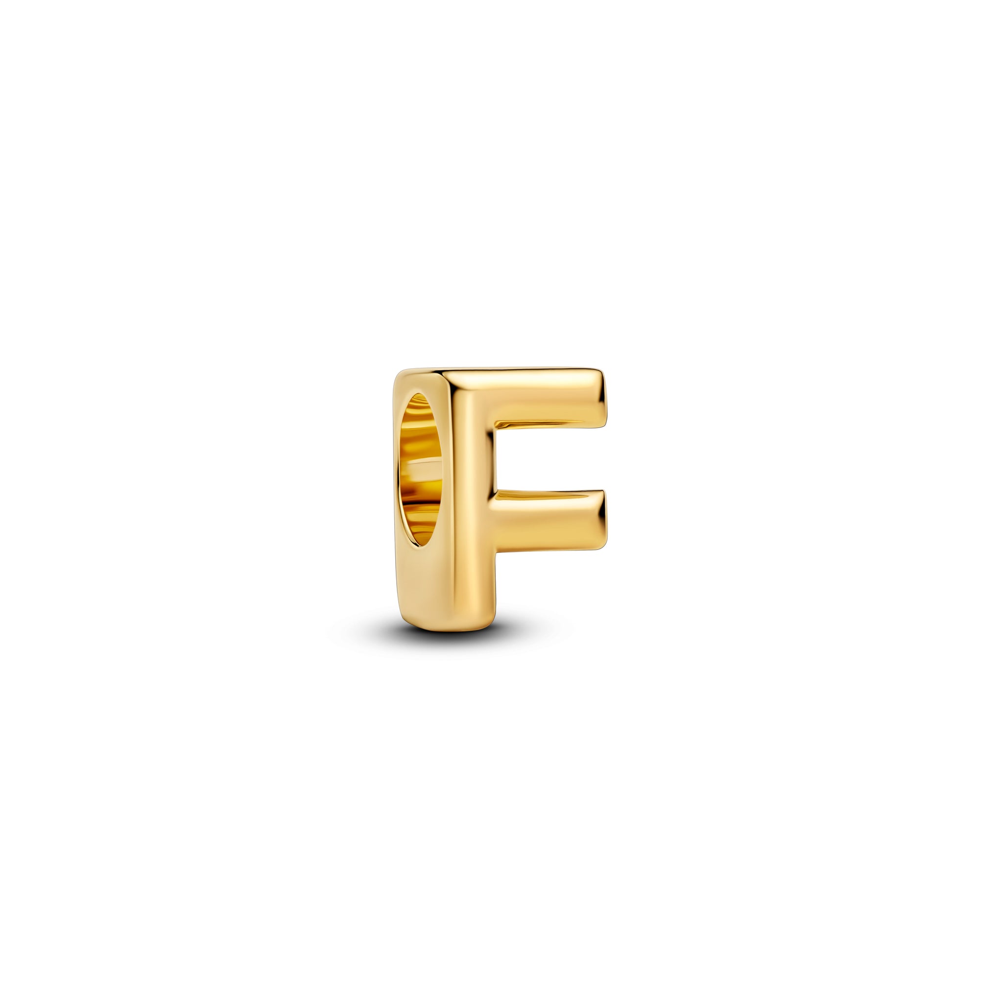 Letter F 14K Gold-Plated Charm