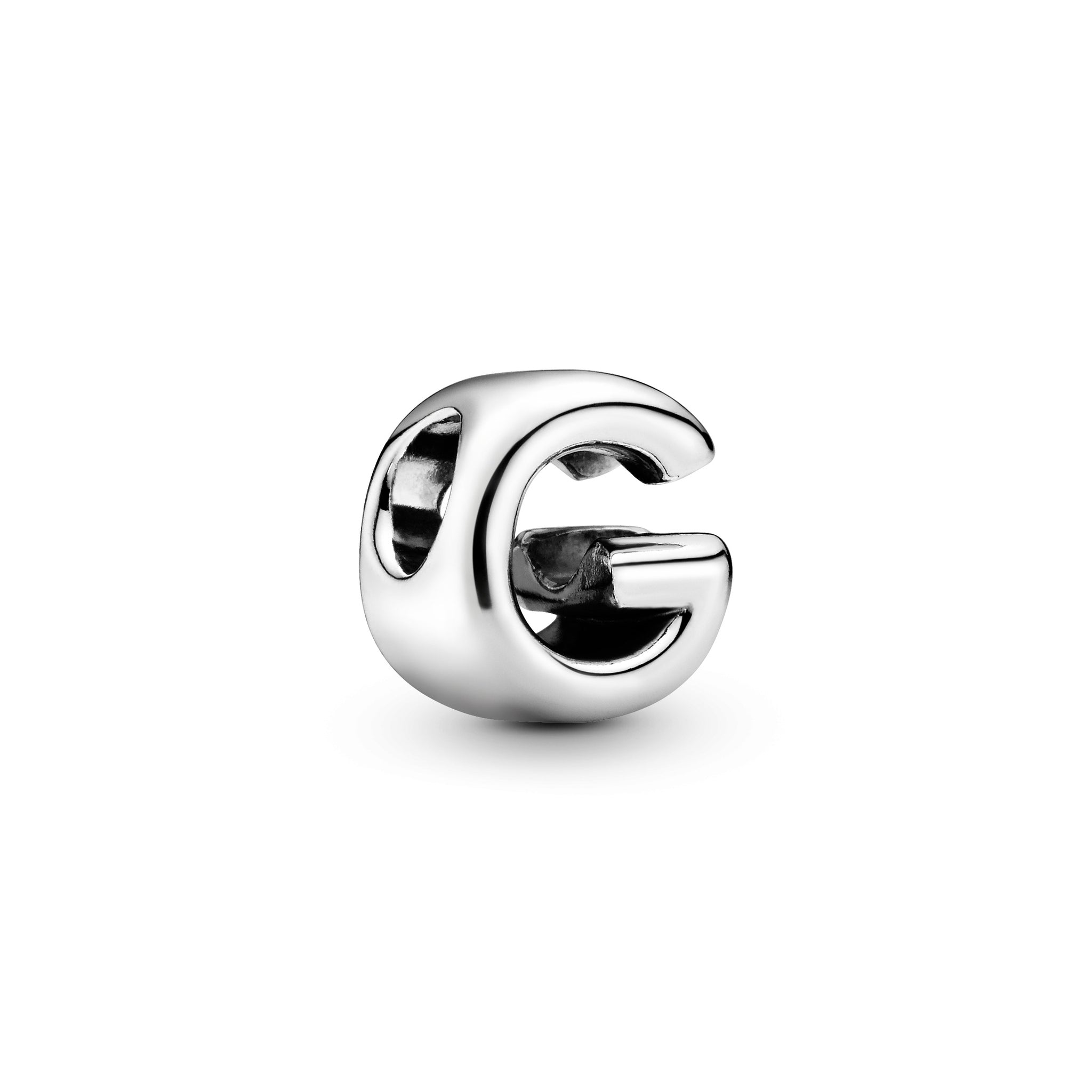 Letter G Silver Charm