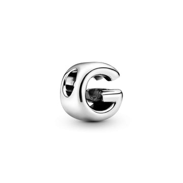 Letter G Silver Charm