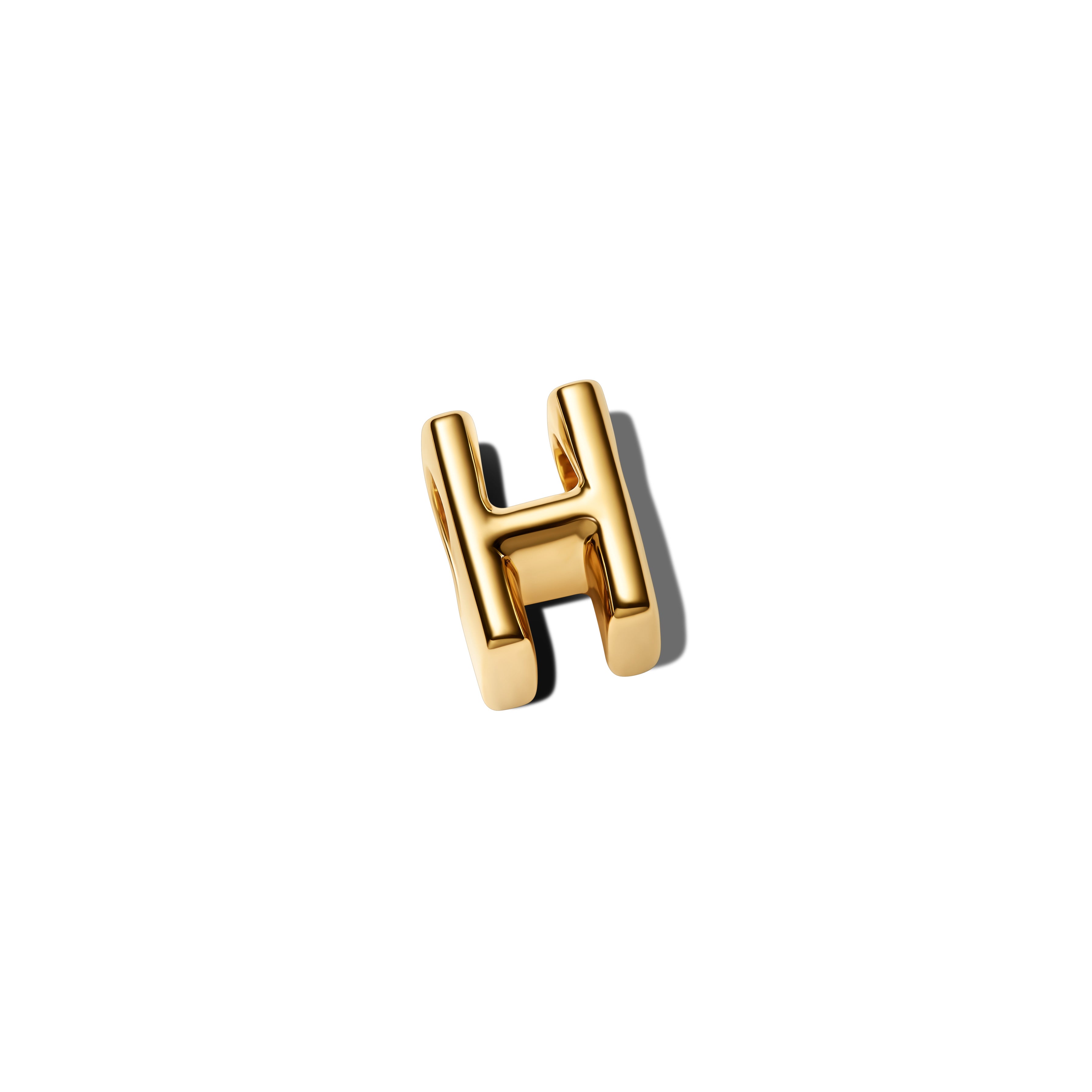 Letter H 14K Gold-Plated Charm