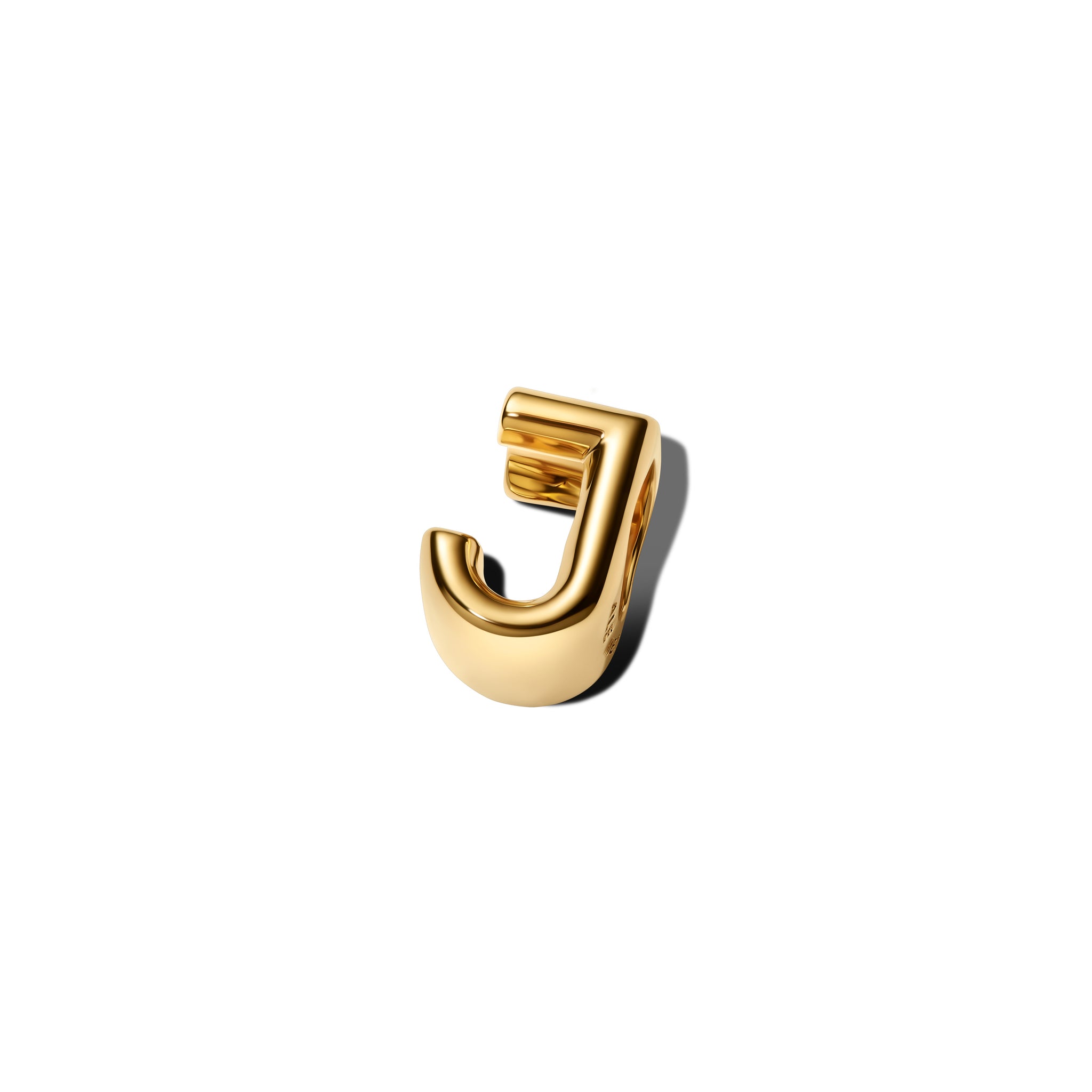 Letter J 14K Gold-Plated Charm