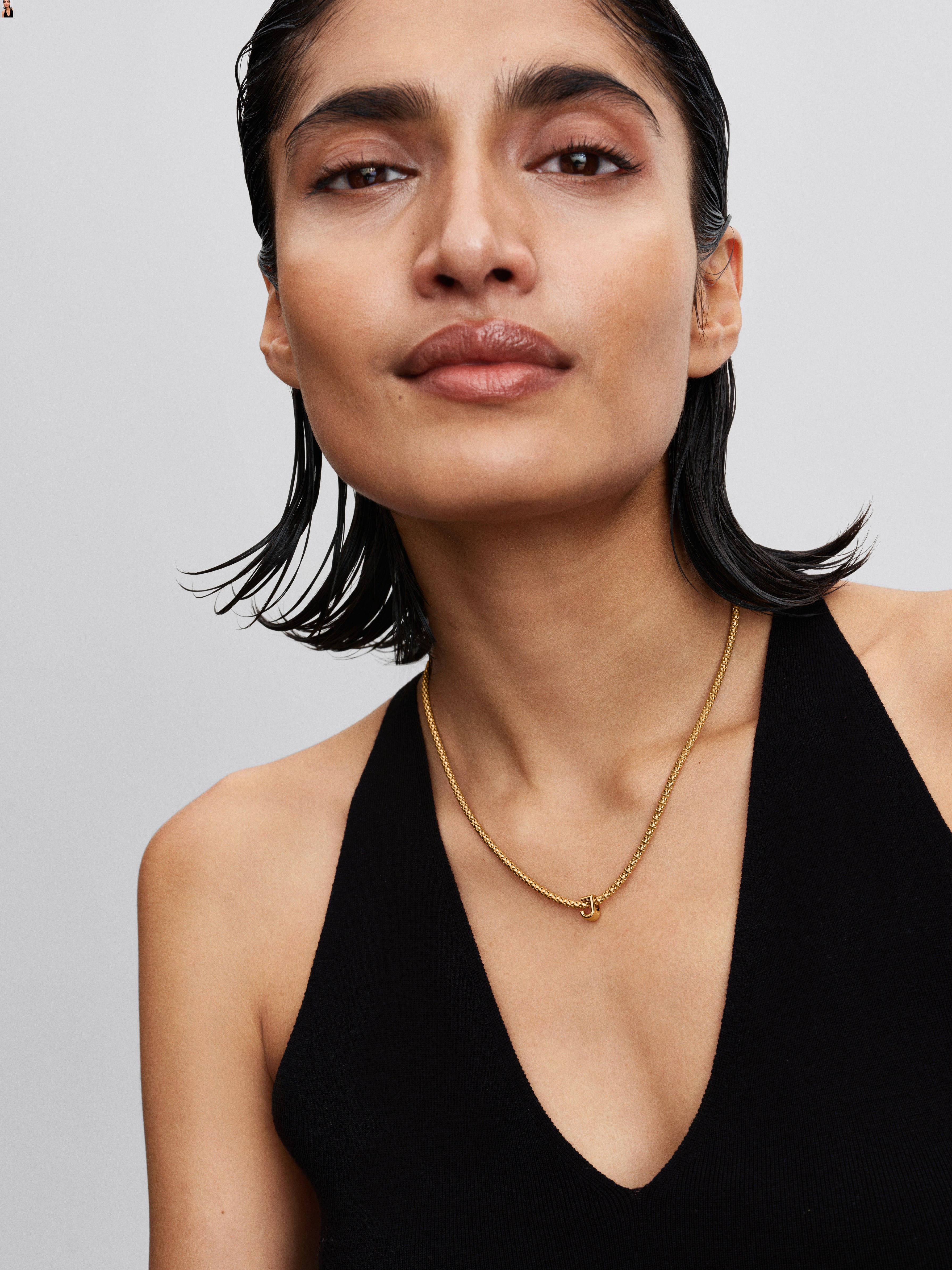 Letter J 14K Gold-Plated Charm