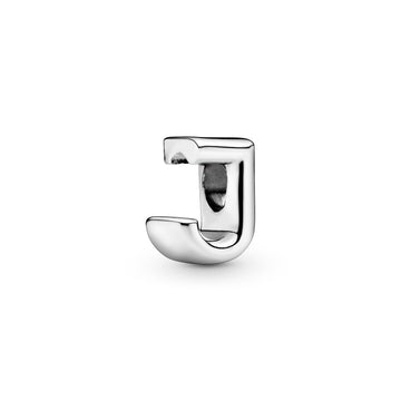 Letter J Silver Charm