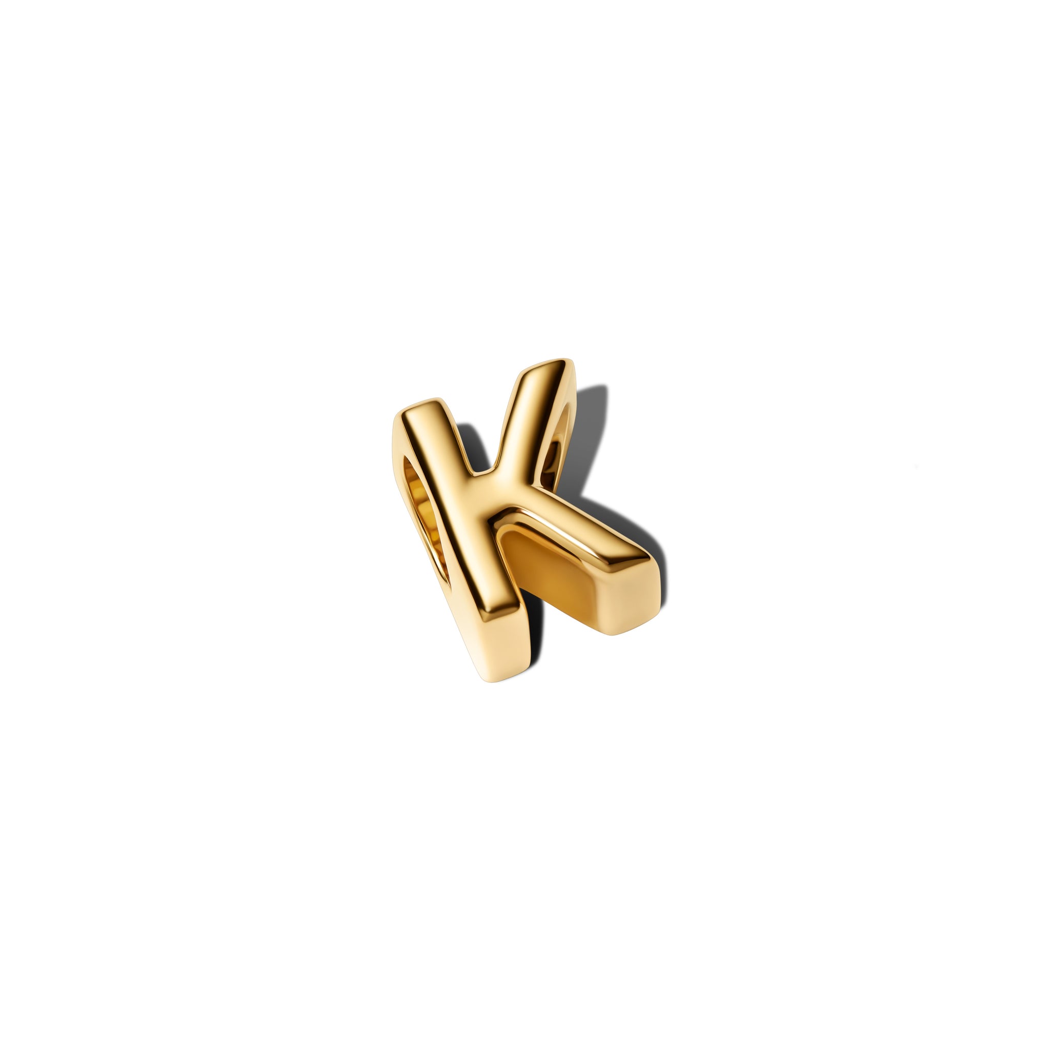 Letter K 14K Gold-Plated Charm