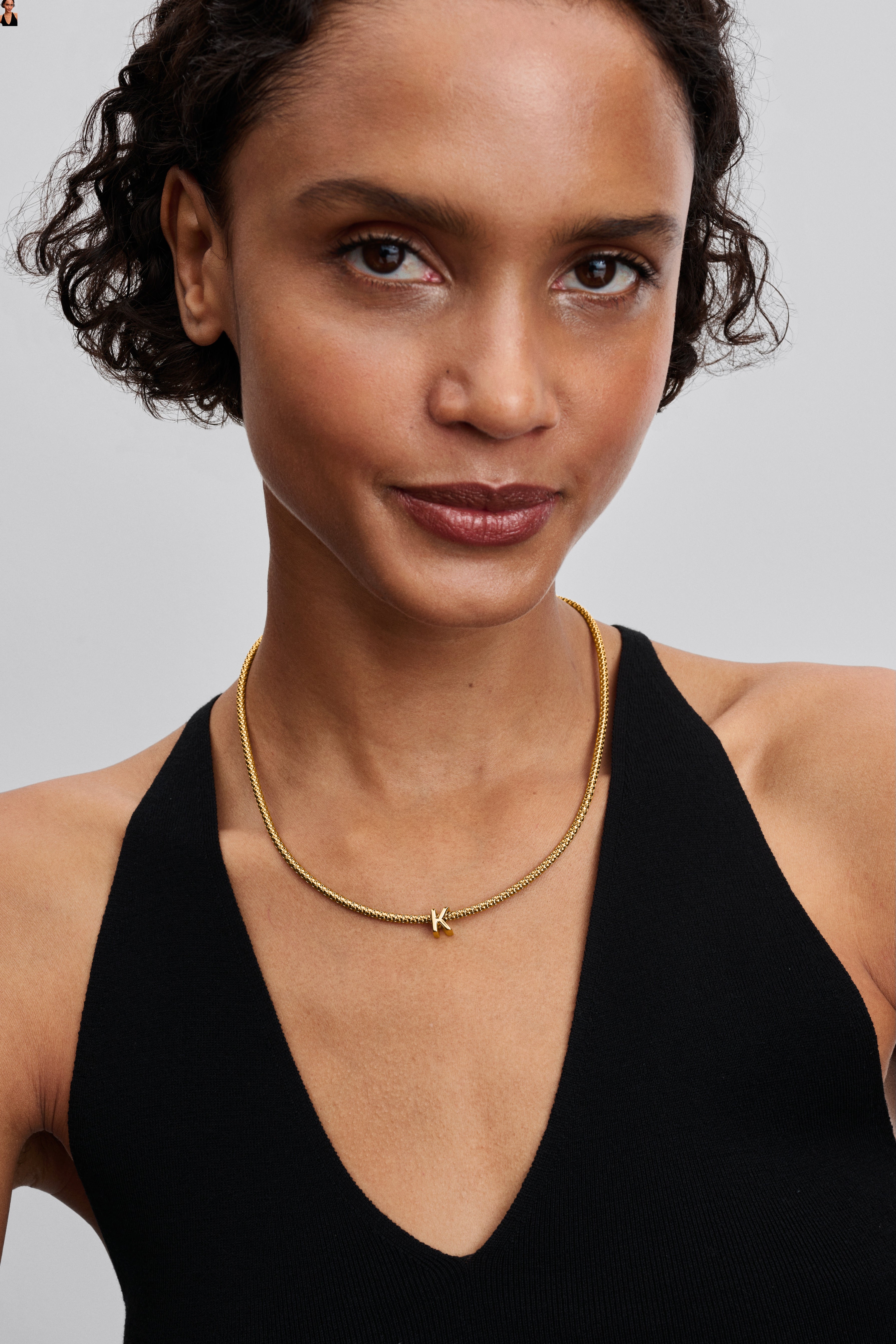 Letter K 14K Gold-Plated Charm