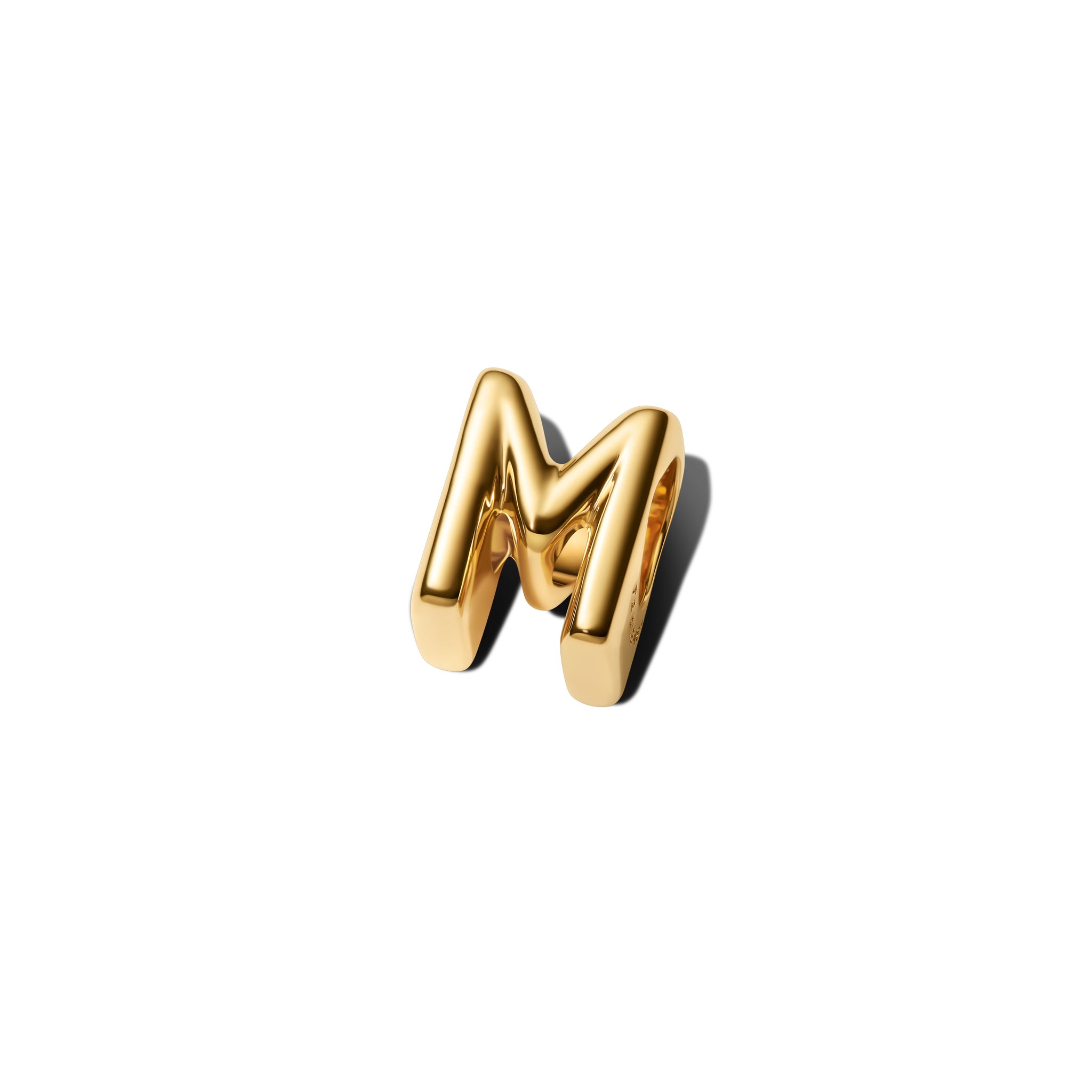 Letter M 14K Gold-Plated Charm