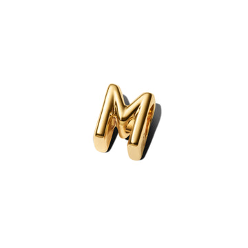 Letter M 14K Gold-Plated Charm