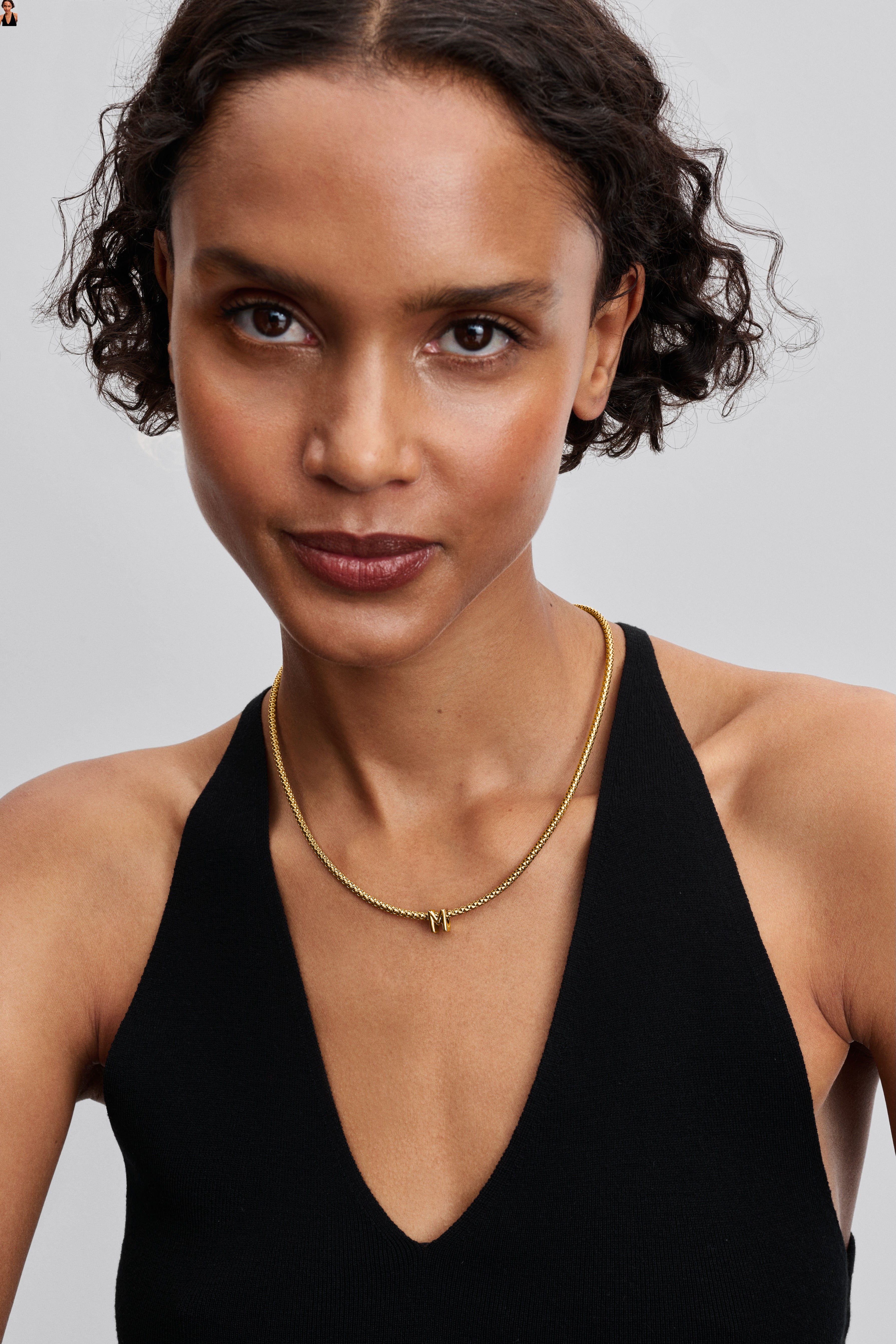 Letter M 14K Gold-Plated Charm