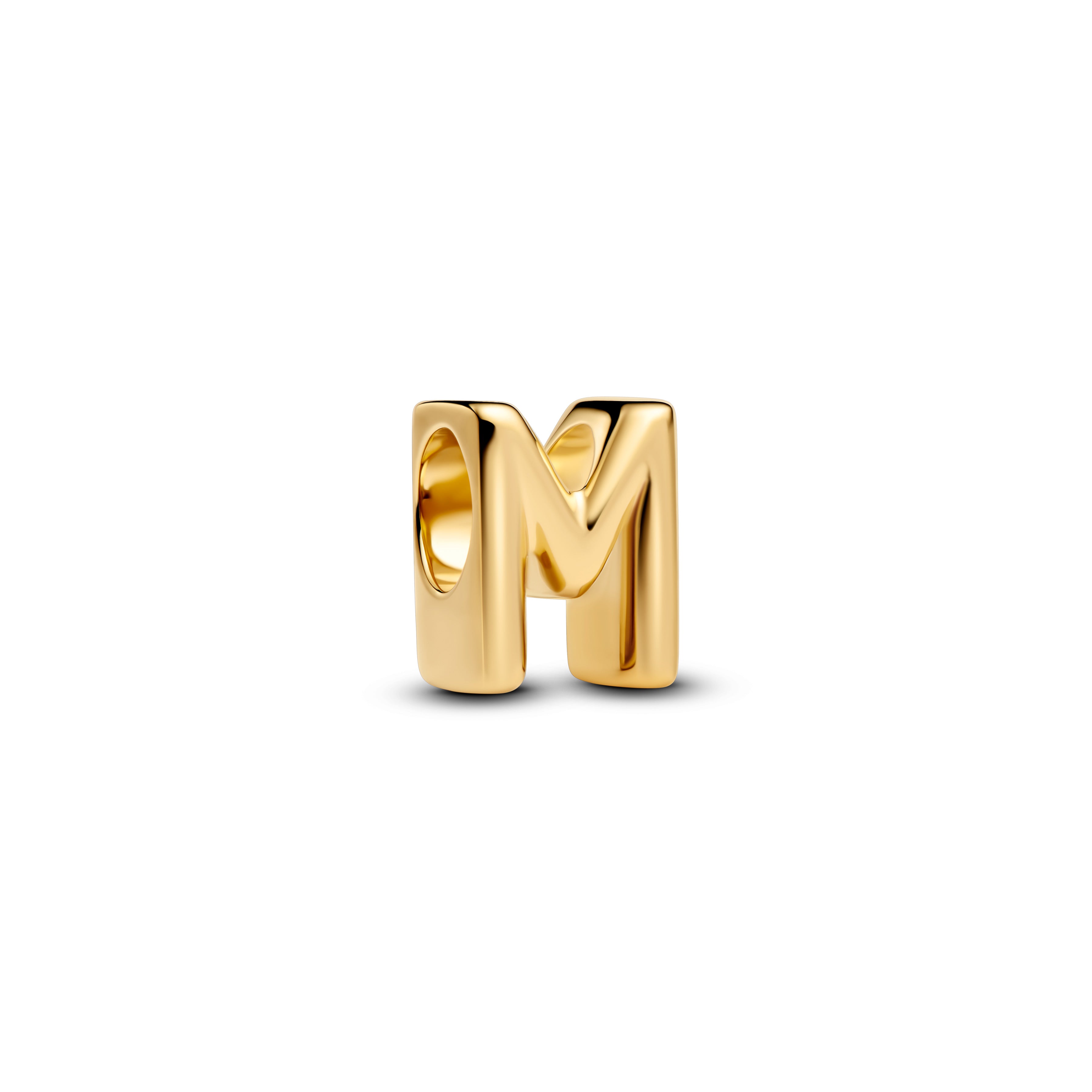 Letter M 14K Gold-Plated Charm