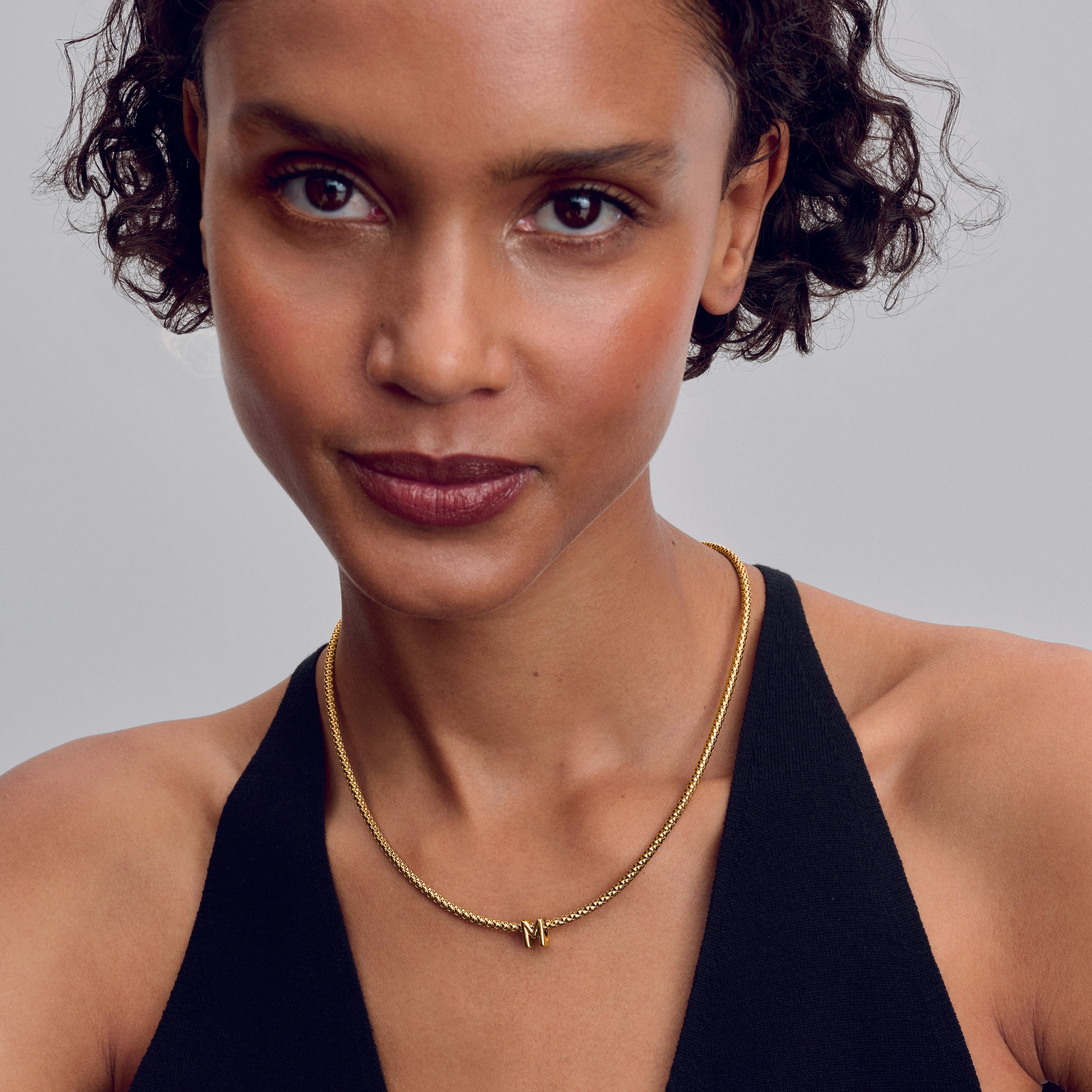 Letter M 14K Gold-Plated Charm