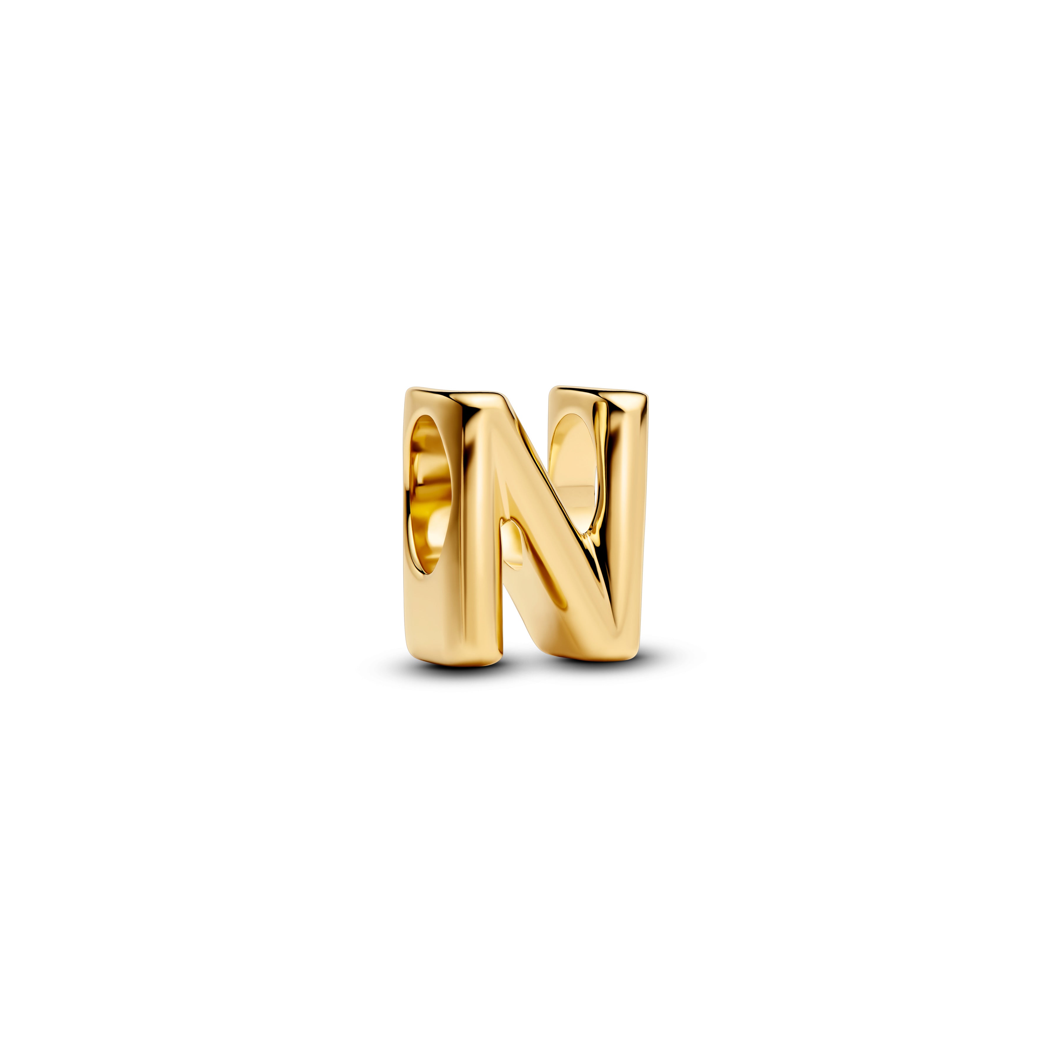 Letter N 14K Gold-Plated Charm