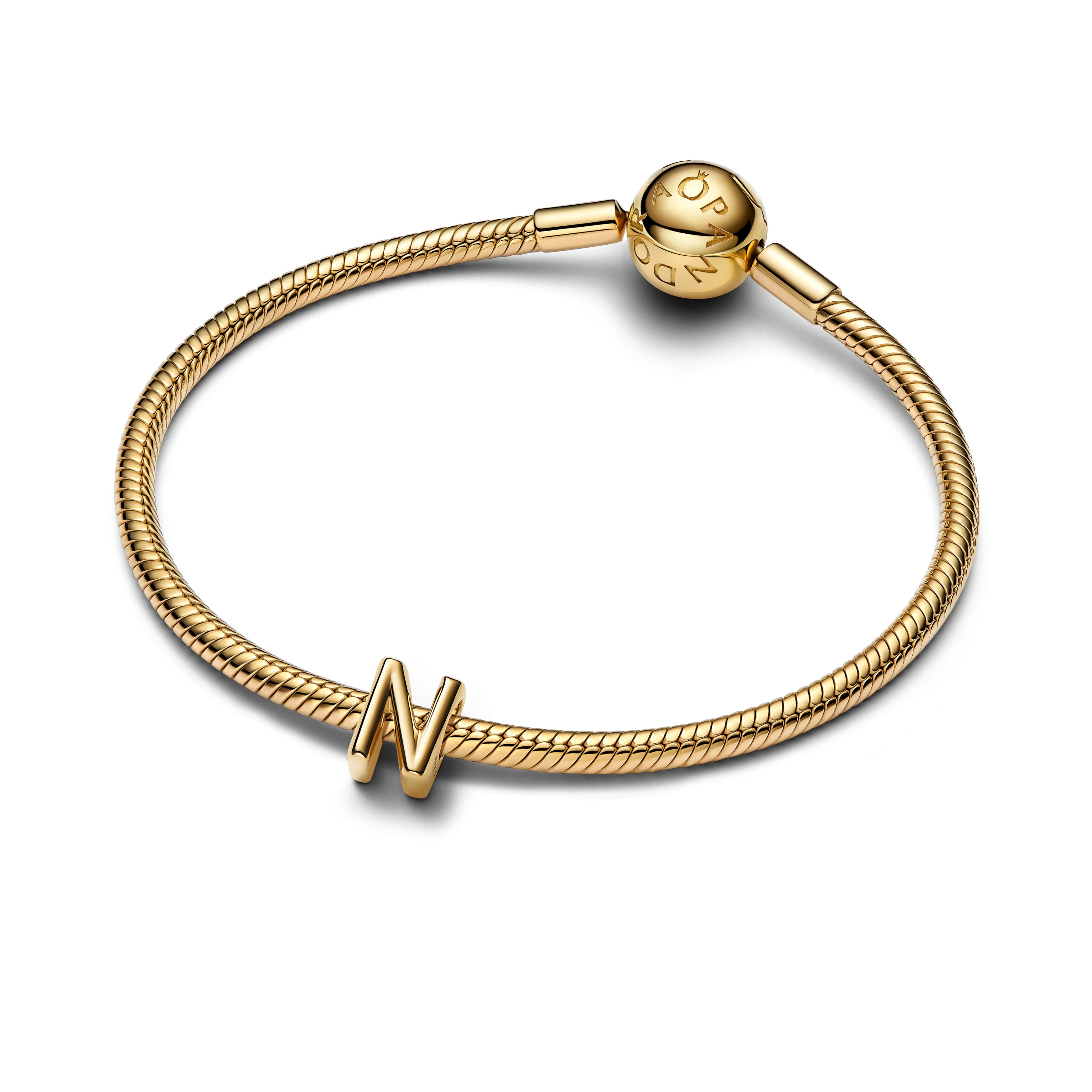 Letter N 14K Gold-Plated Charm