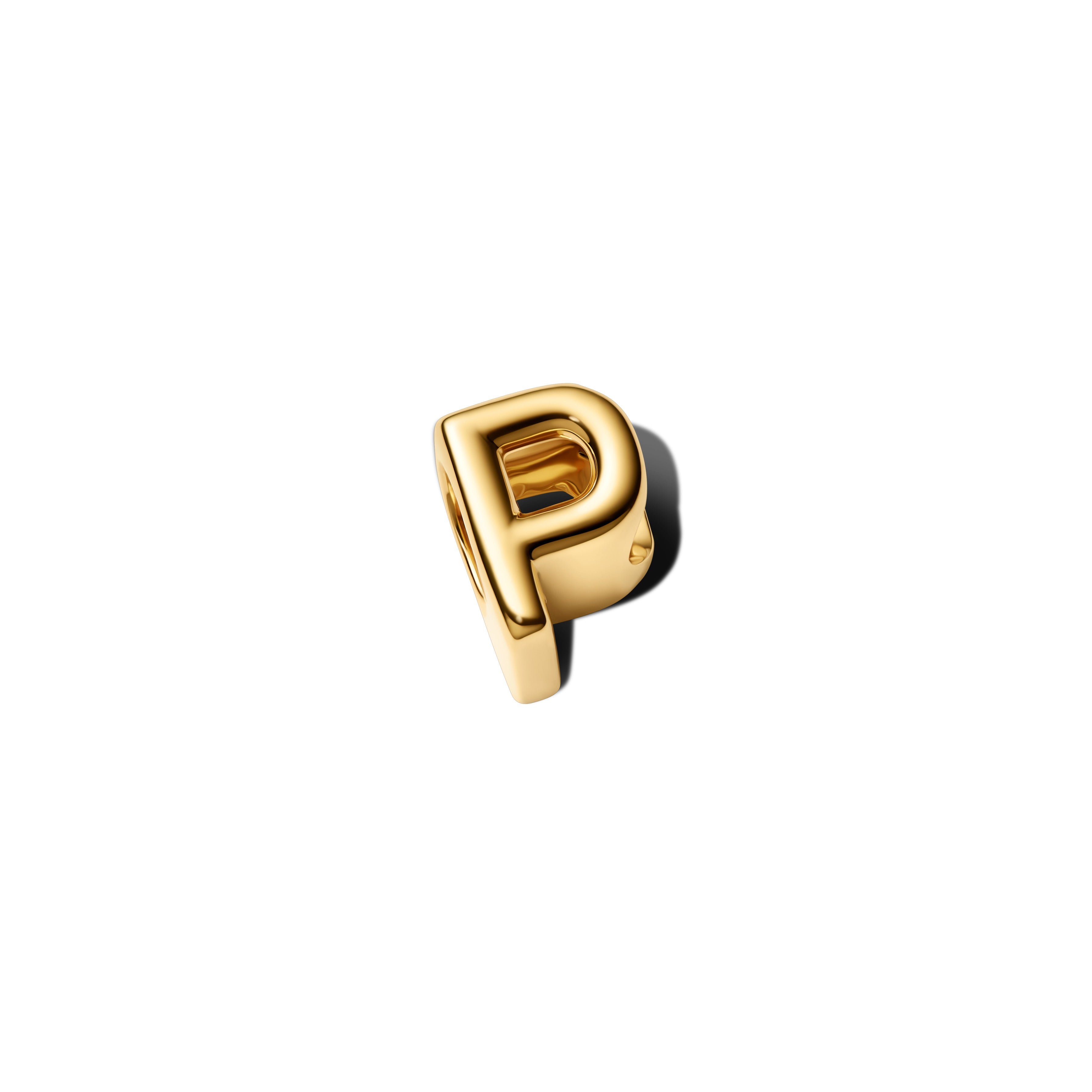Letter P 14K Gold-Plated Charm