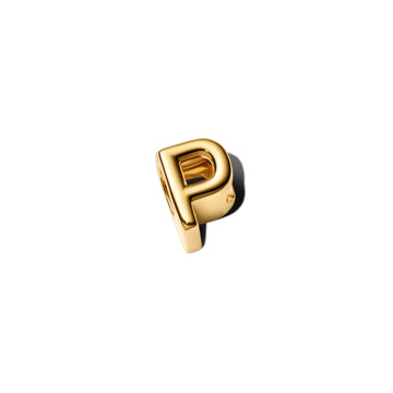 Letter P 14K Gold-Plated Charm