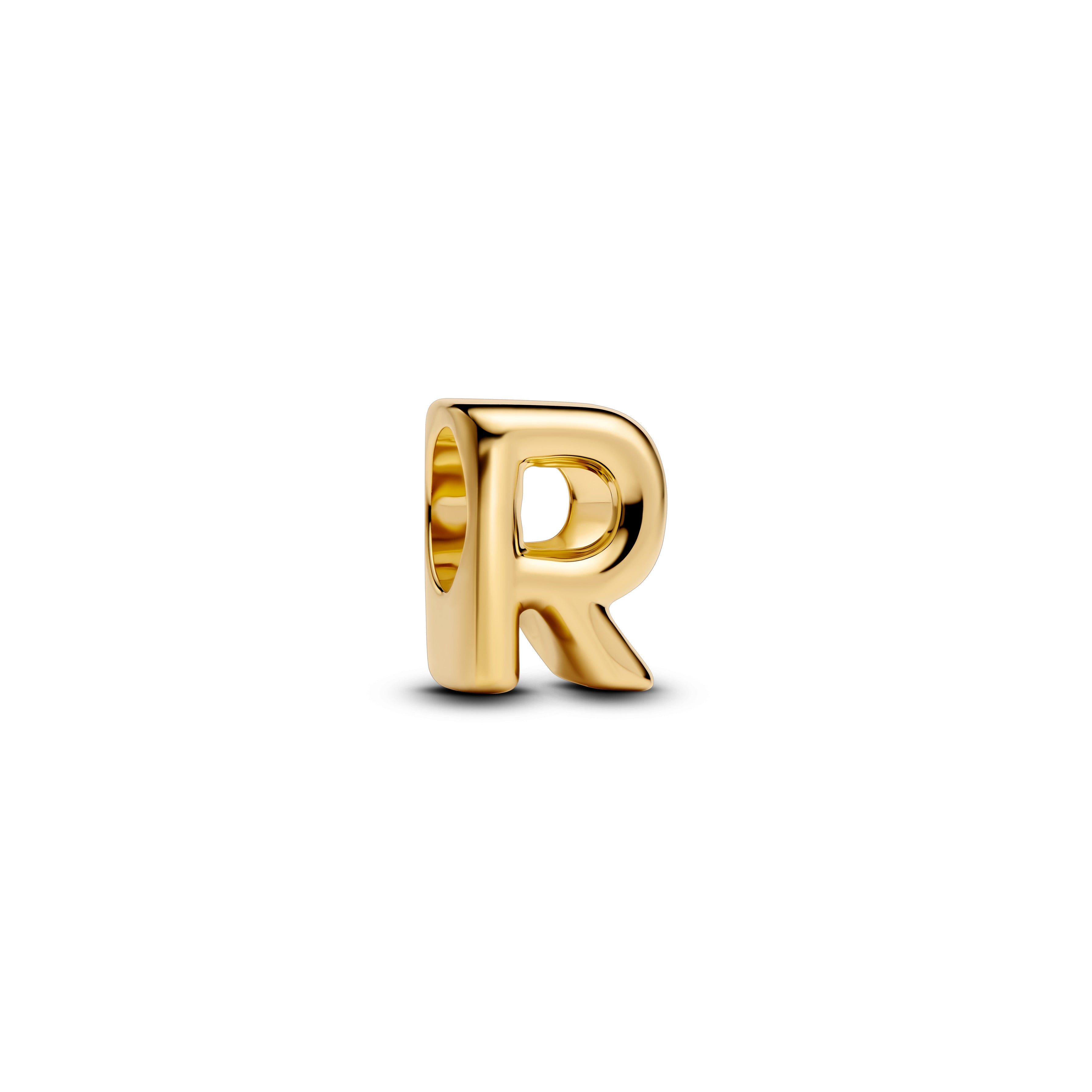 Letter R 14K Gold-Plated Charm