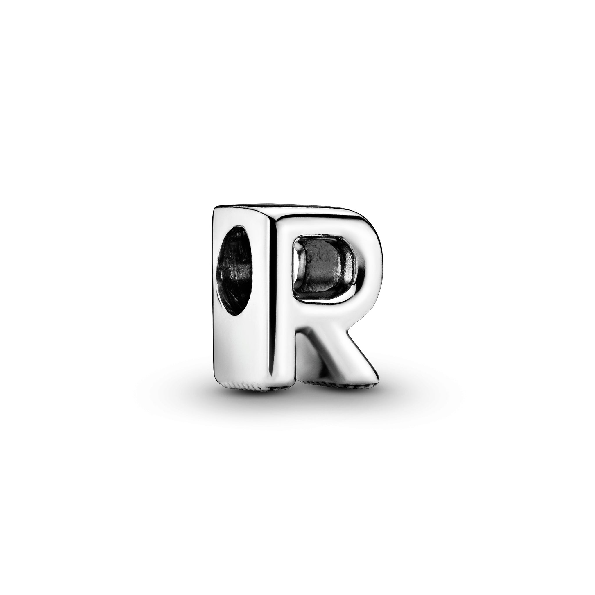 Letter R Silver Charm