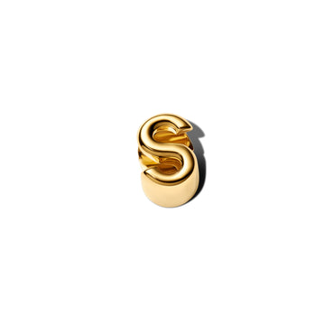 Letter S 14K Gold-Plated Charm