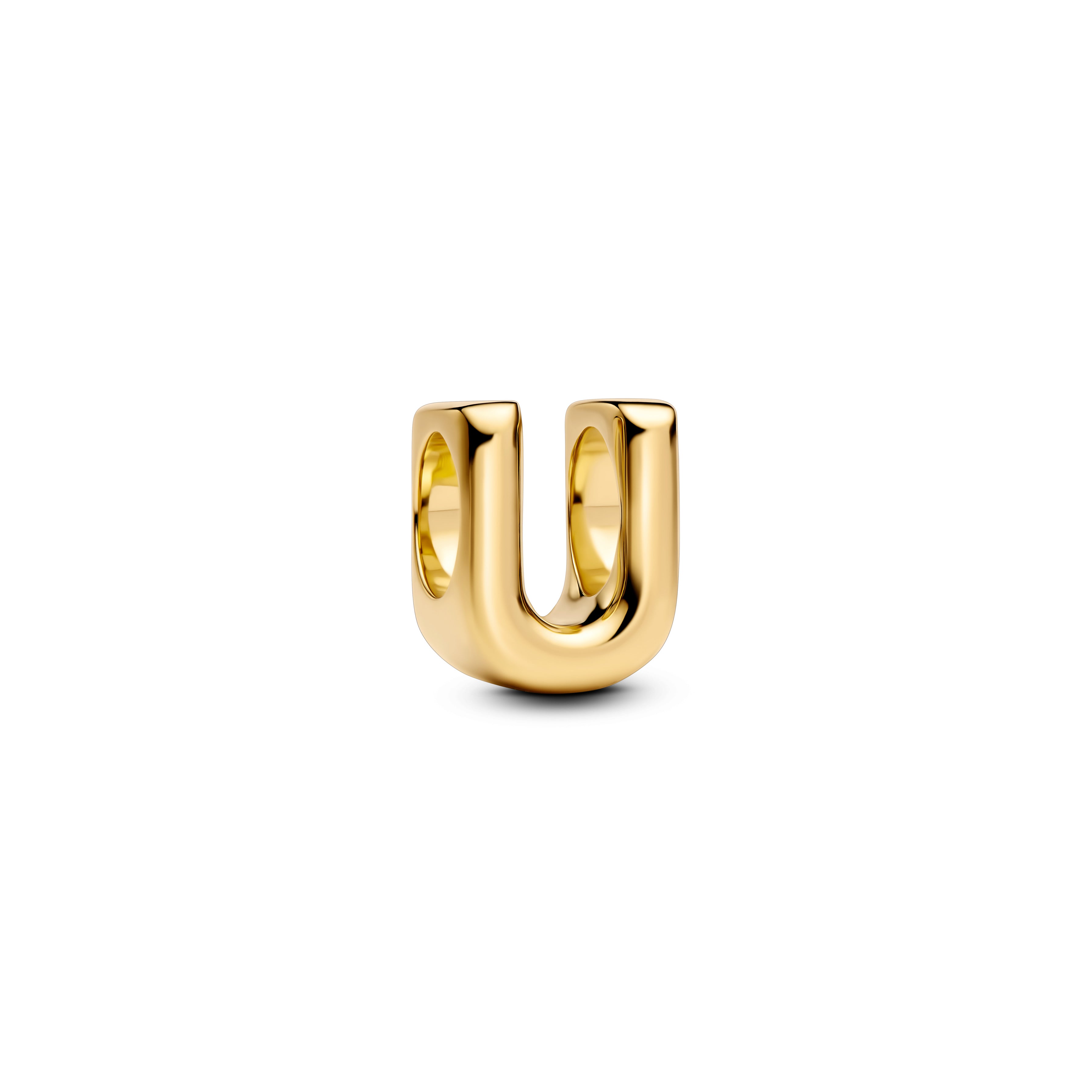 Letter U 14K Gold-Plated Charm