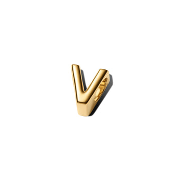 Letter V 14K Gold-Plated Charm