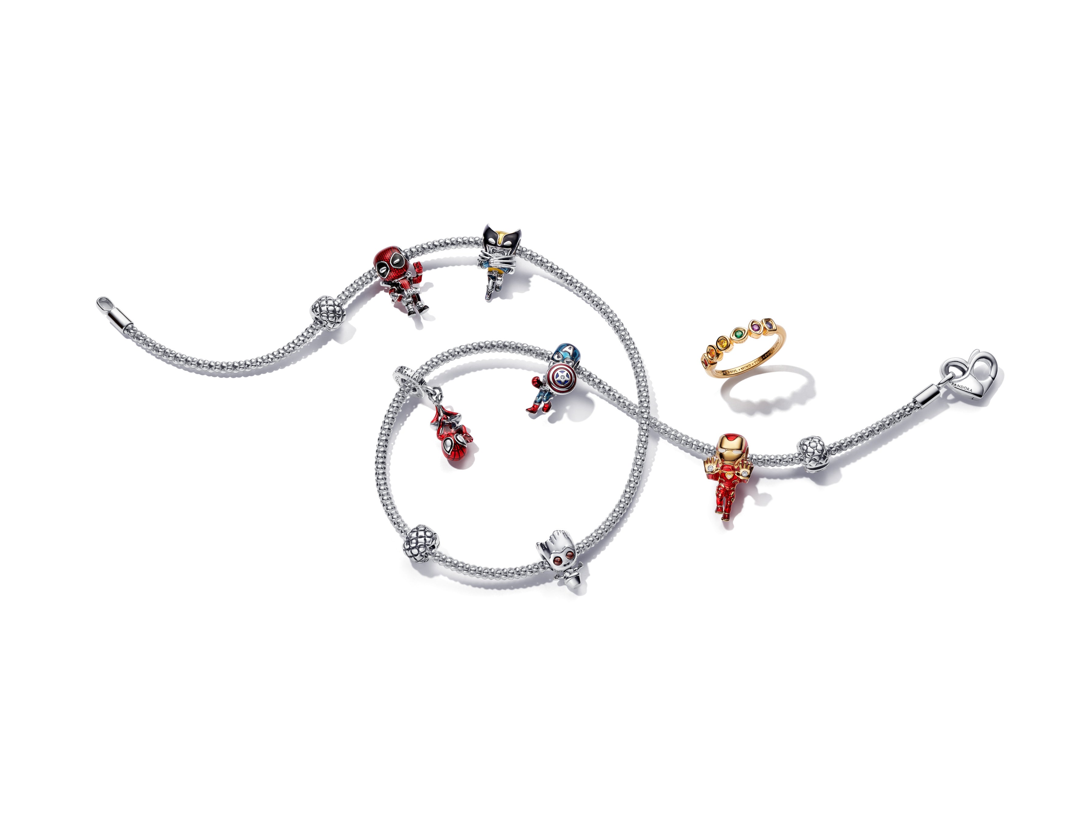 Marvel Captain America Sterling Silver Charm With Clear And Red Cubic Zirconia, Red And Blue Enamel