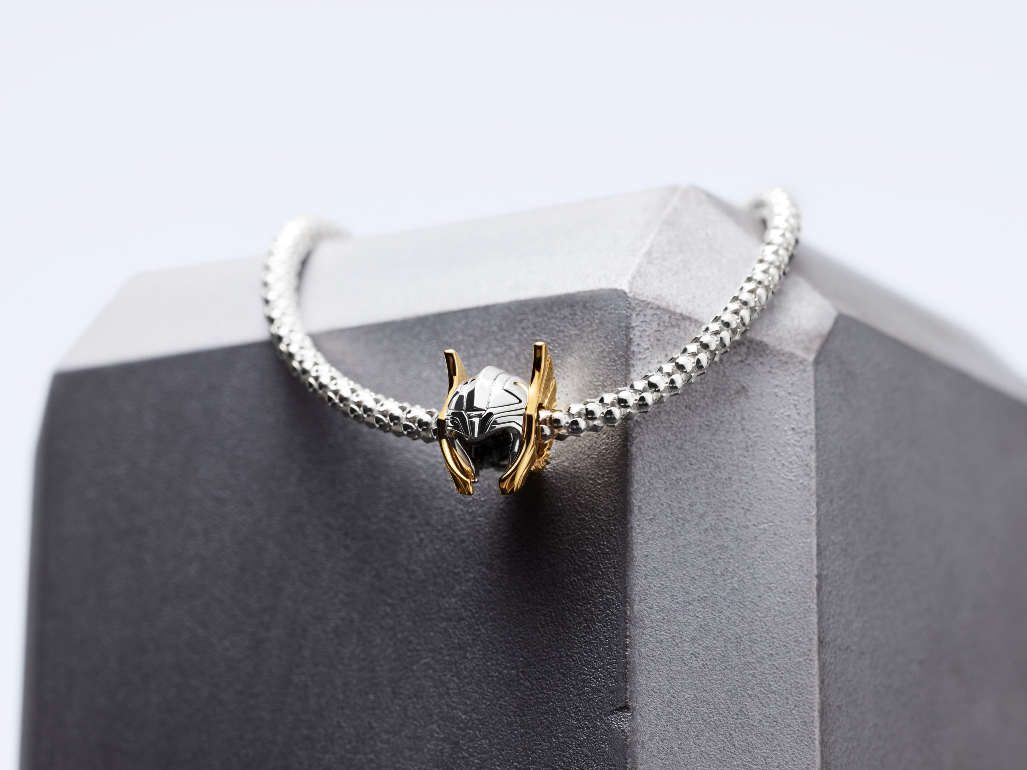 Marvel Thor Helmet Sterling Silver And 14K Gold-Plated Charm