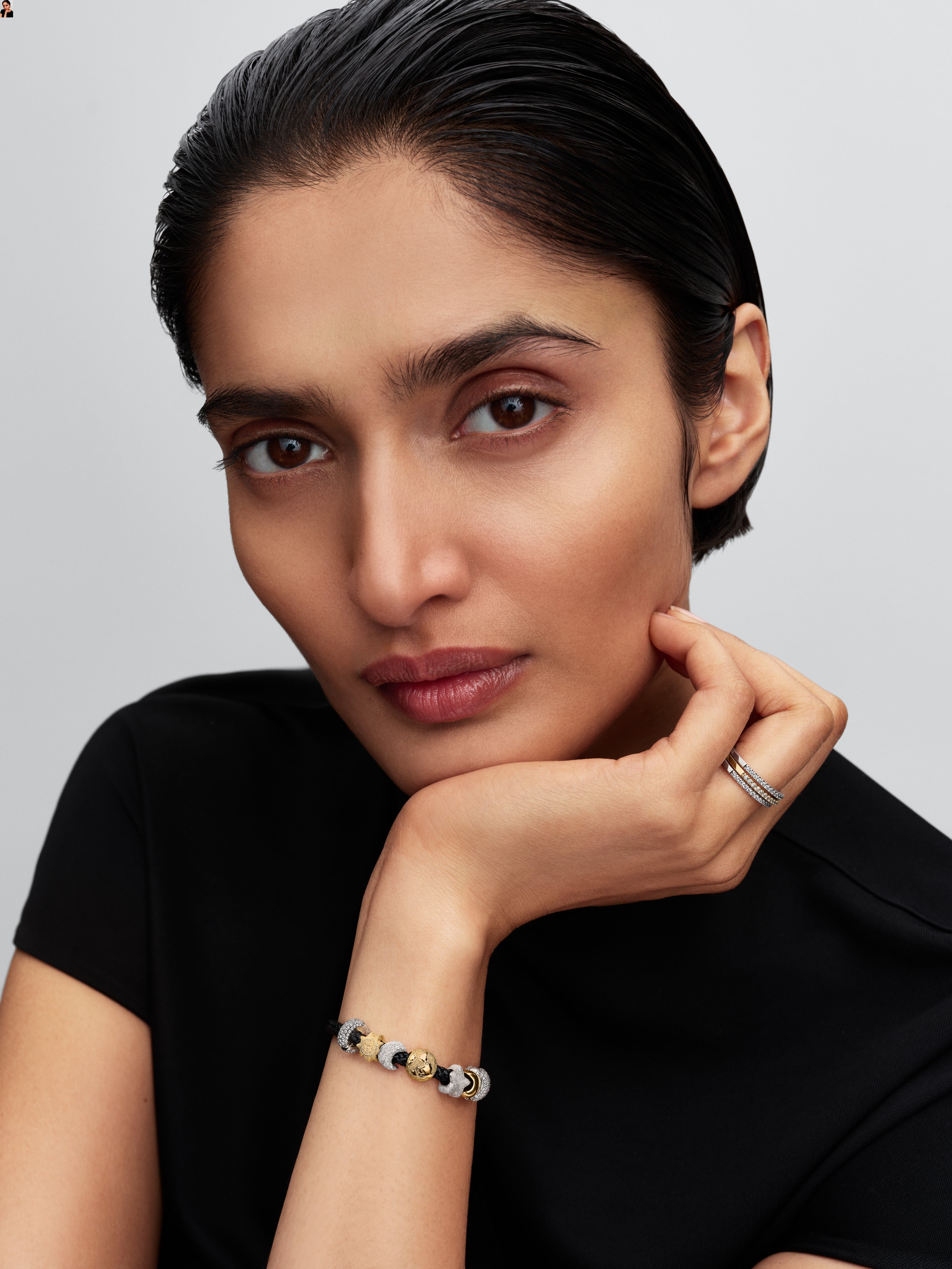 Moon 14K Gold-Plated Mini Charm