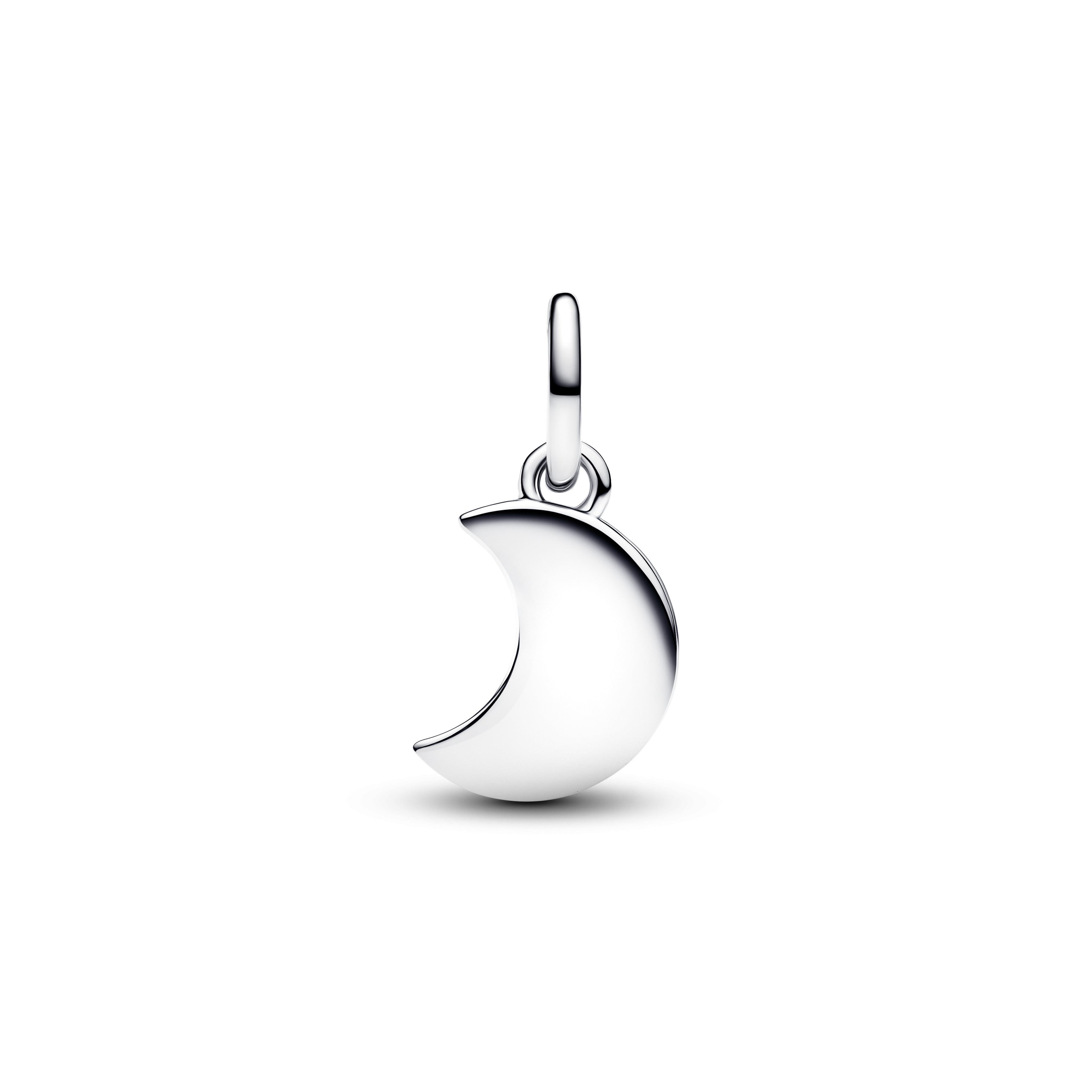 Moon Sterling Silver Double Dangle With Frosted Moonstone Resin