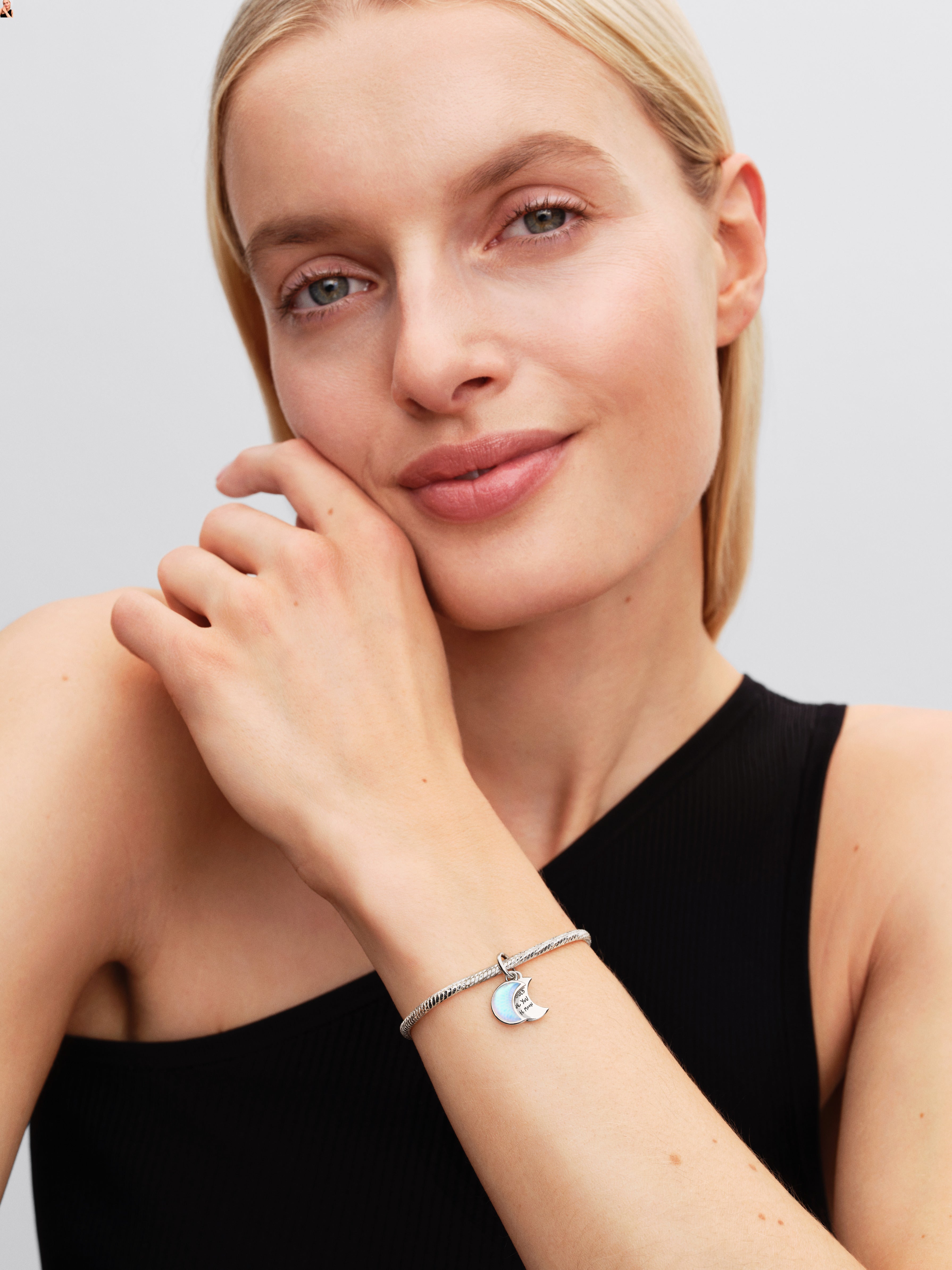 Moon Sterling Silver Double Dangle With Frosted Moonstone Resin