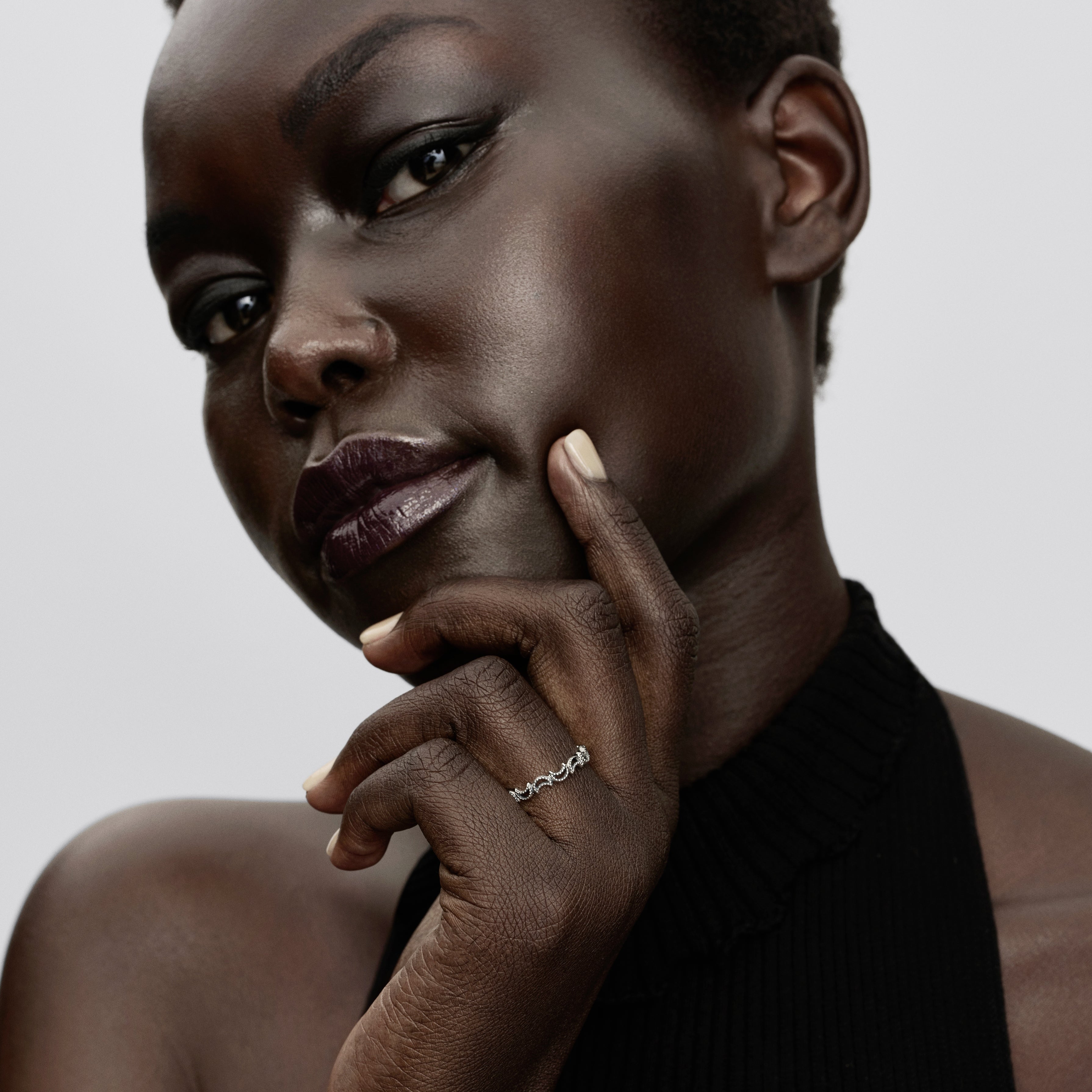 Moon Sterling Silver Ring