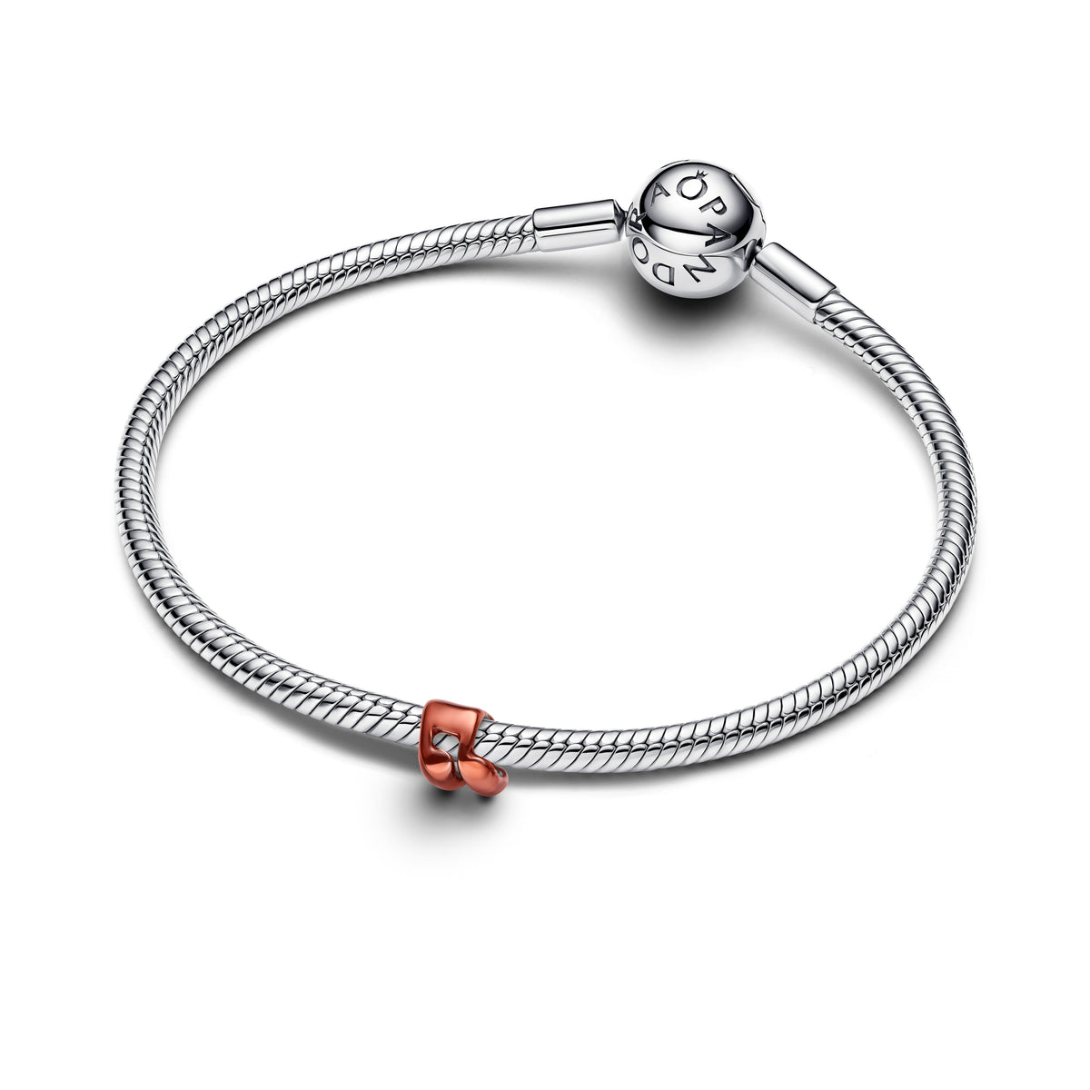 Music Note Sterling Silver Mini Charm With Orange Enamel