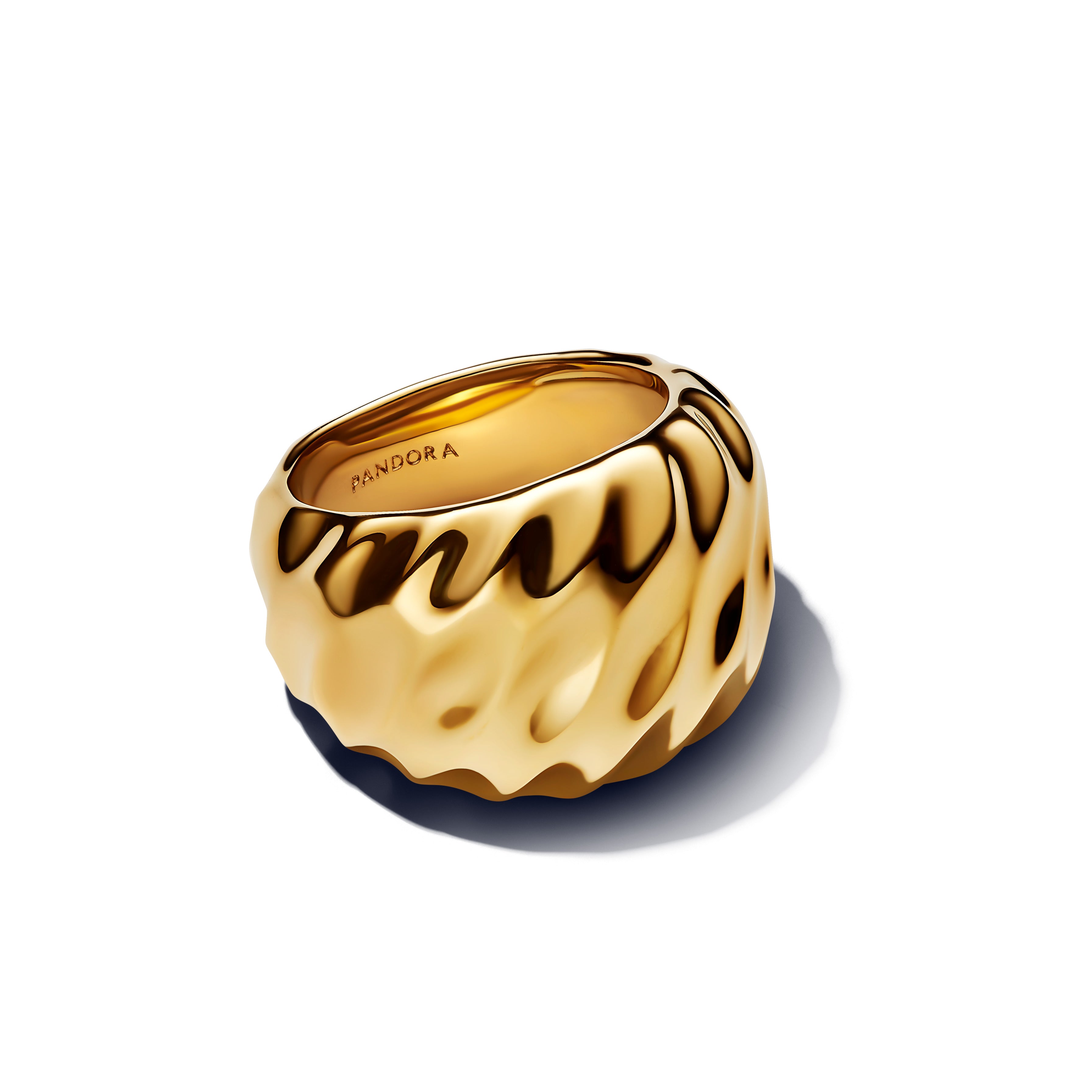 Rippled 14K Gold-Plated Ring
