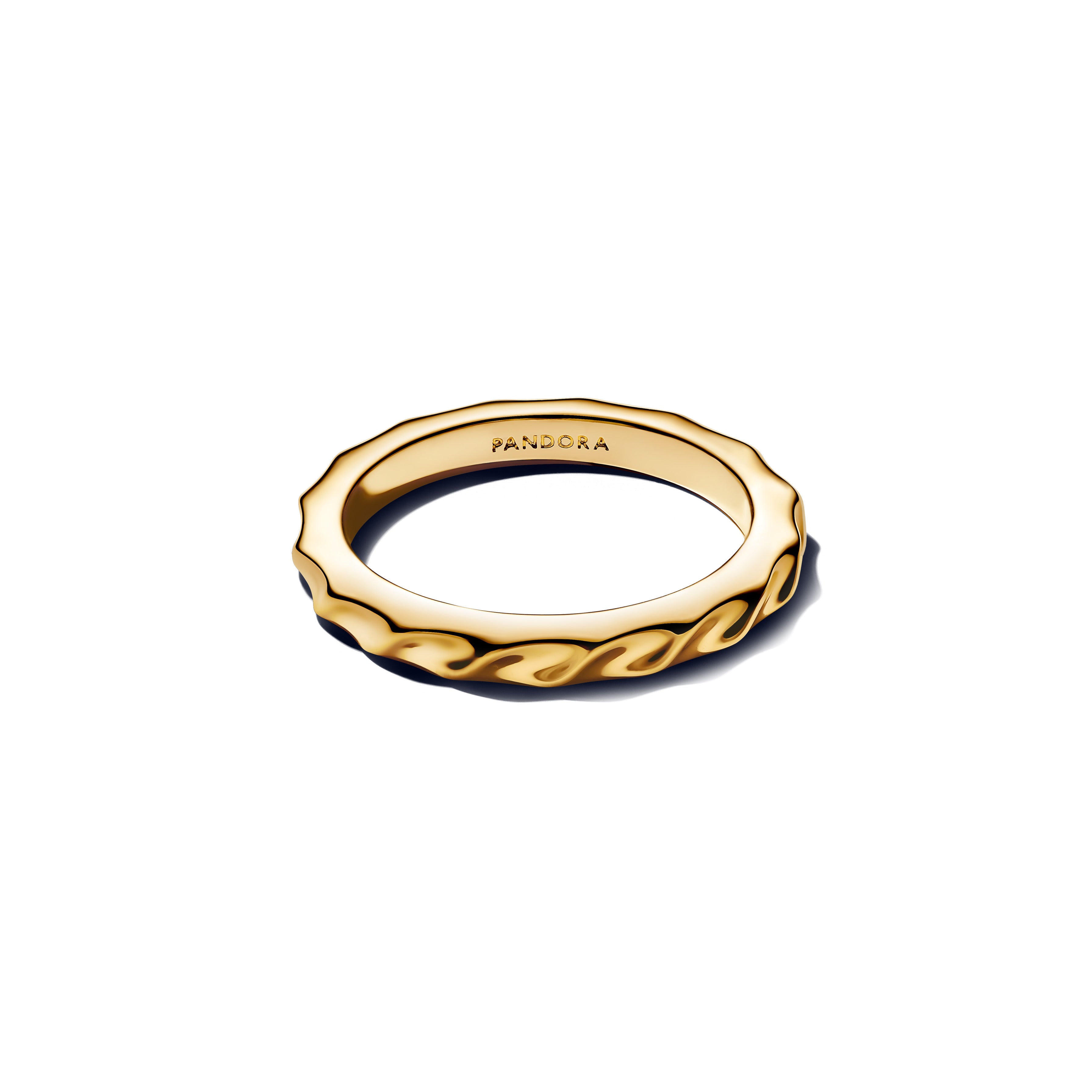 Rippled 14K Gold-Plated Ring