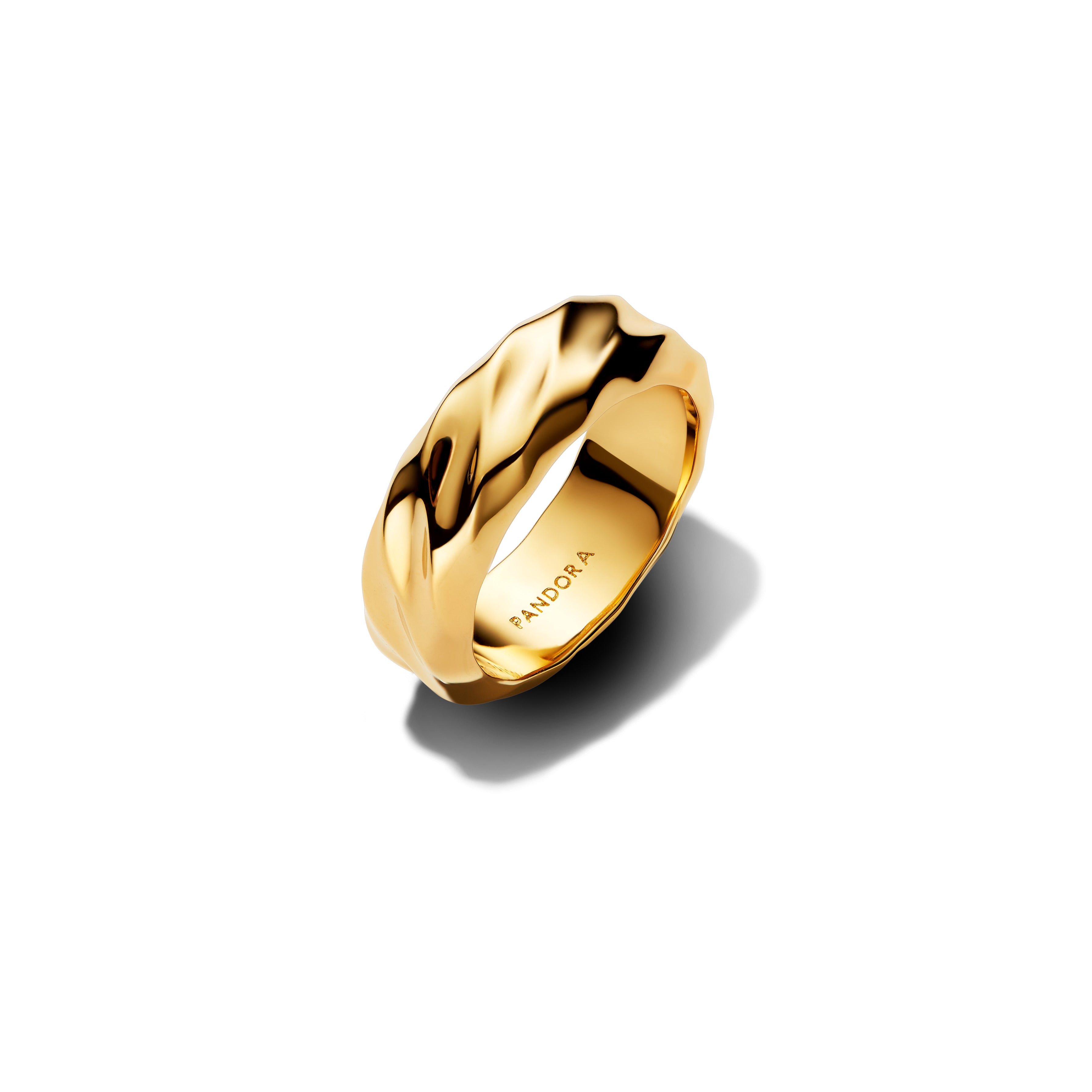Rippled 14K Gold-Plated Ring