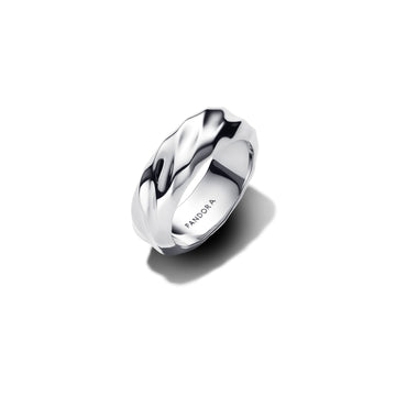 Rippled Sterling Silver Ring