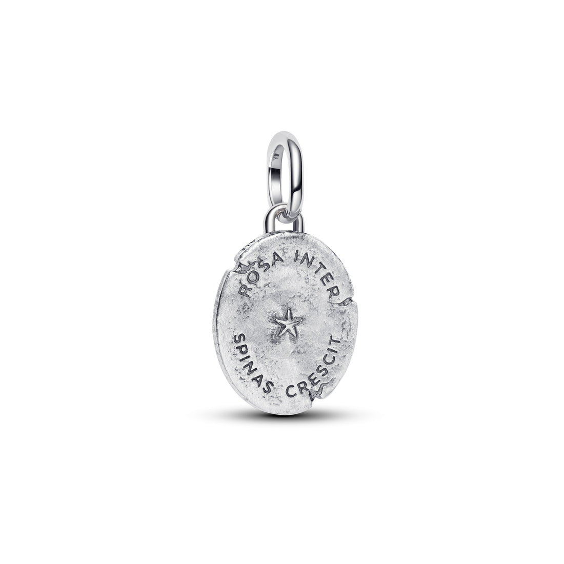 Rose Sterling Silver And 14K Gold-Plated Medallion