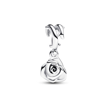 Rose Sterling Silver Dangle
