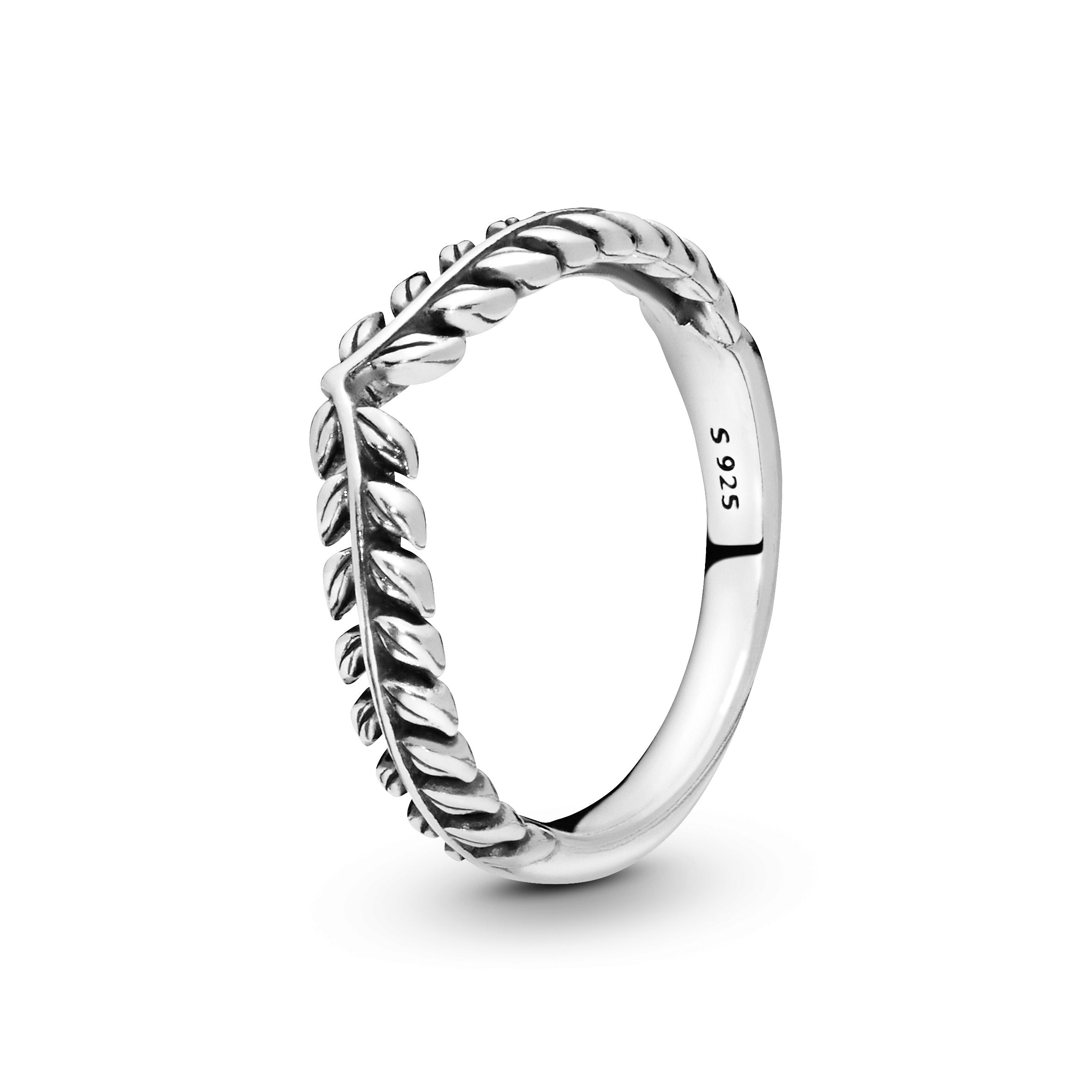 Seeds Wishbone Silver Ring