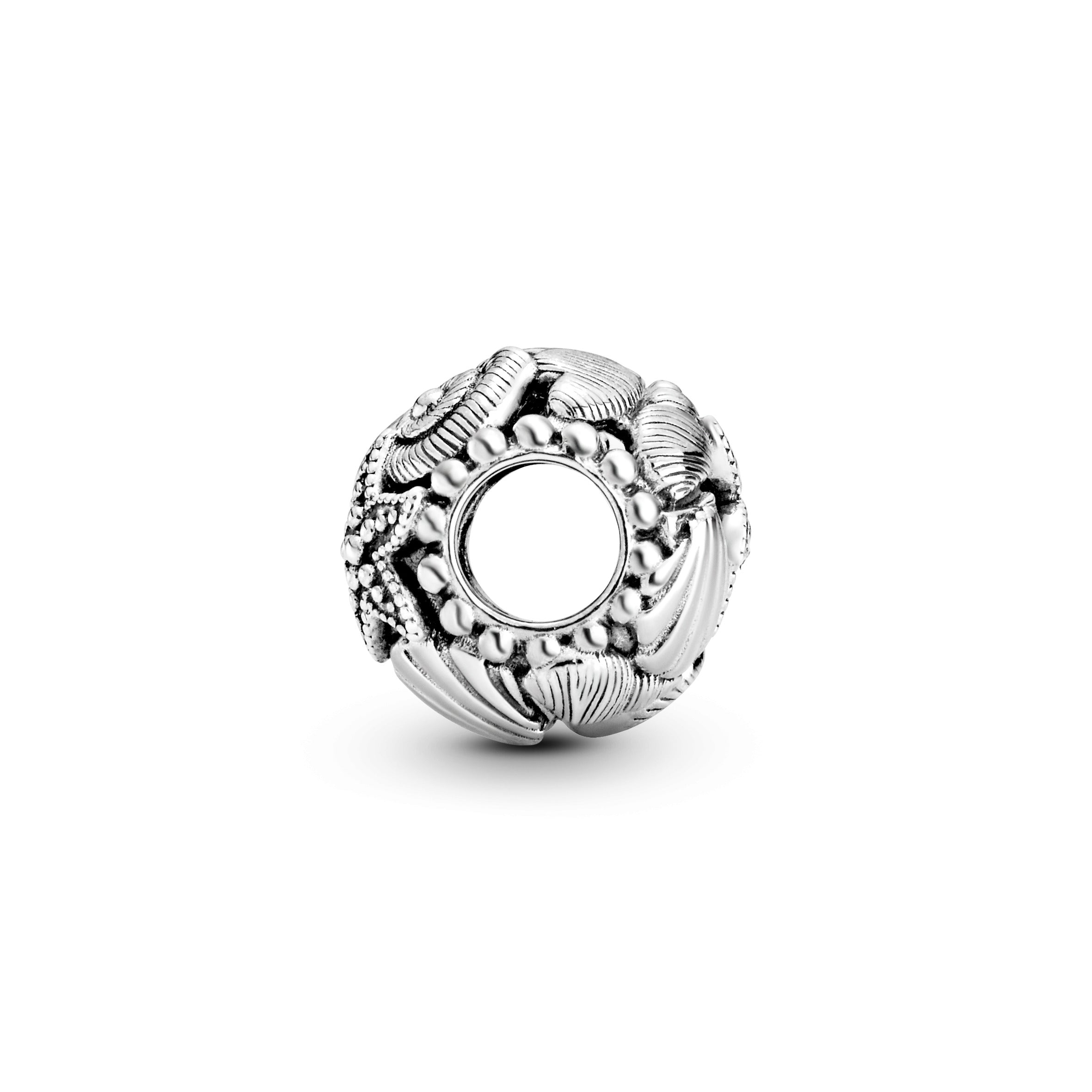Shell And Starfish Sterling Silver Charm