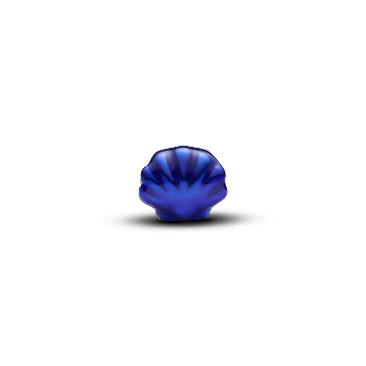 Shell Sterling Silver Mini Charm With Blue Enamel
