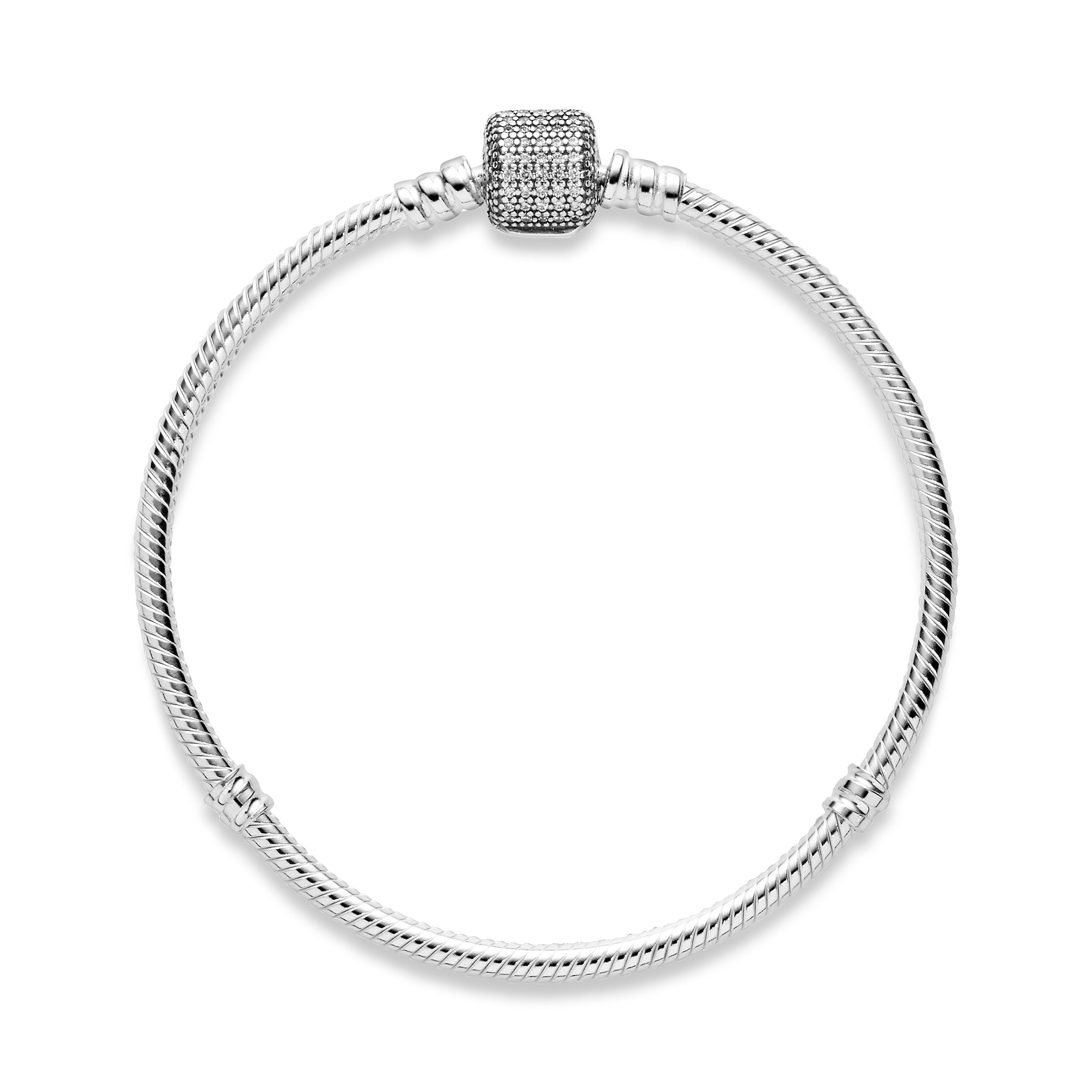 Silver Bracelet With Clear Cubic Zirconia