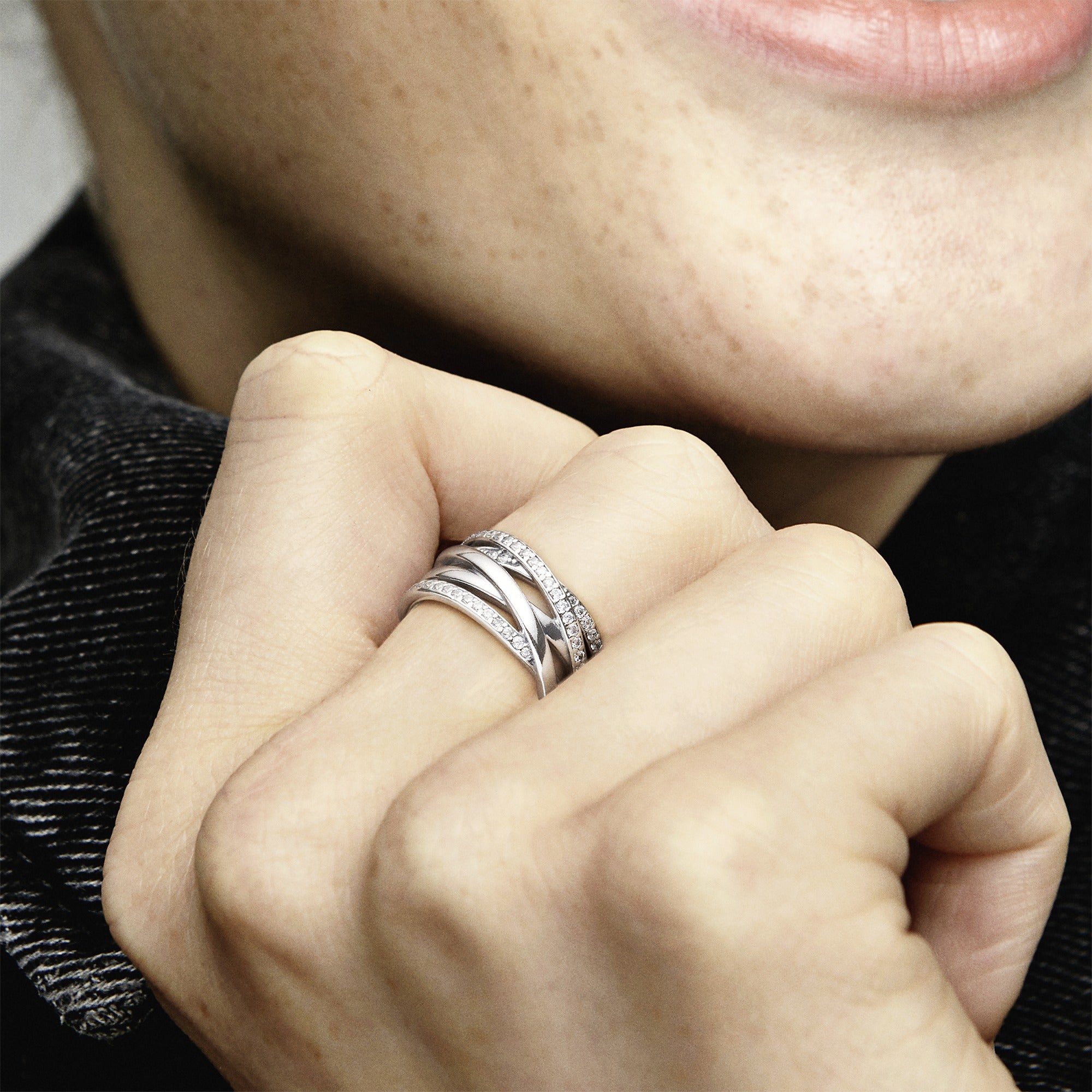 Silver Ring With Cubic Zirconia