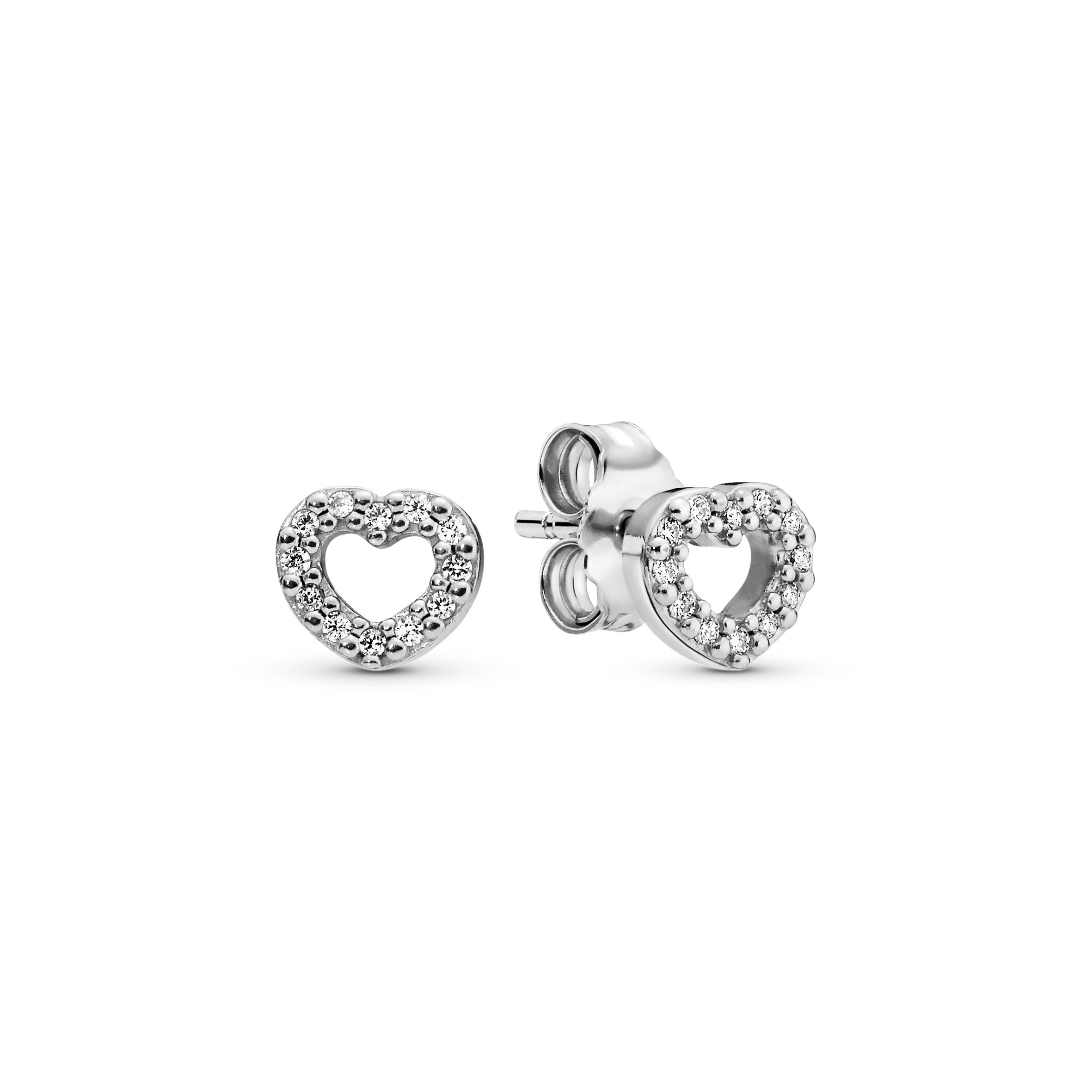 Silver Stud Earring With Cubic Zirconia