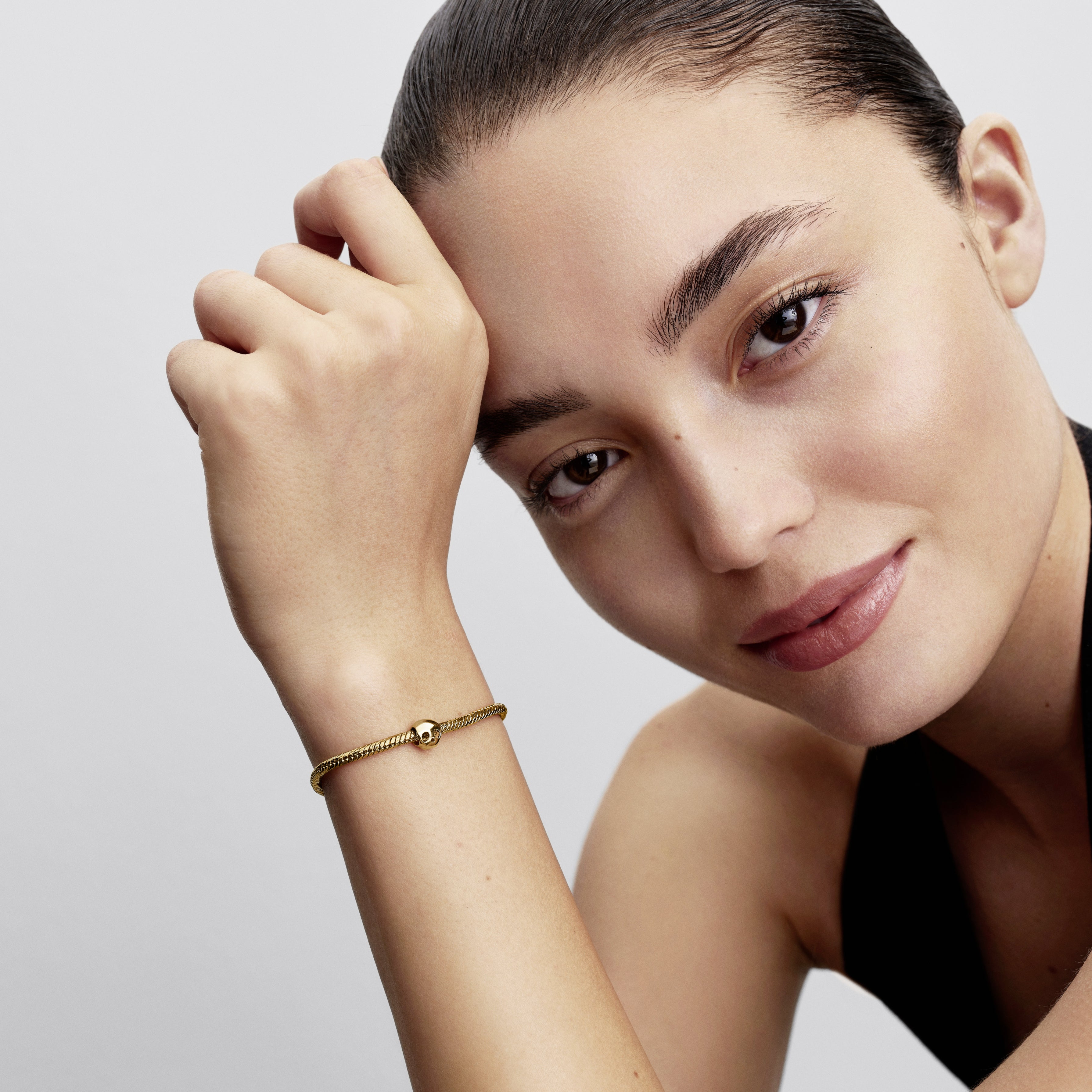 Skull 14K Gold-Plated Mini Charm