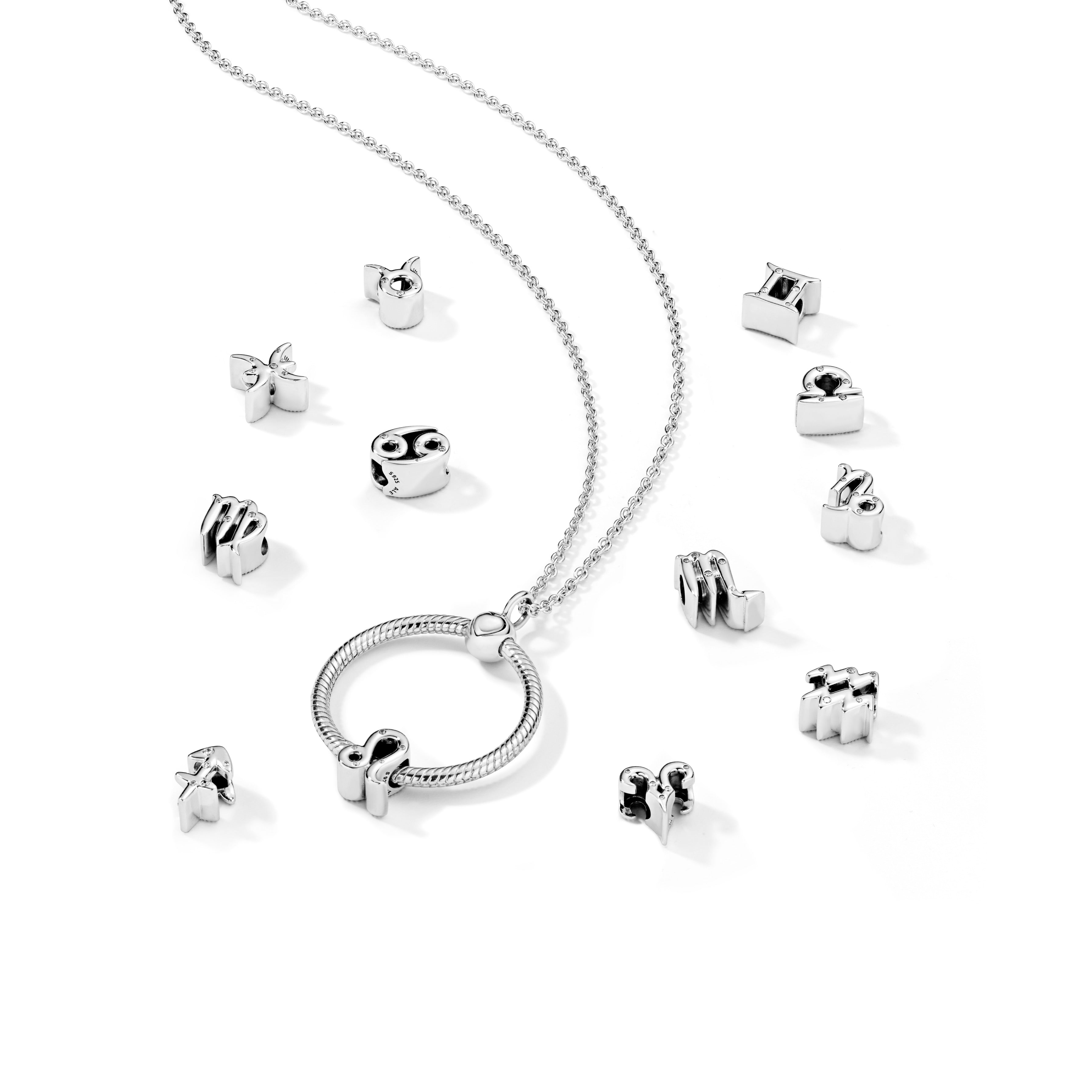 Small Sterling Silver O Pendant