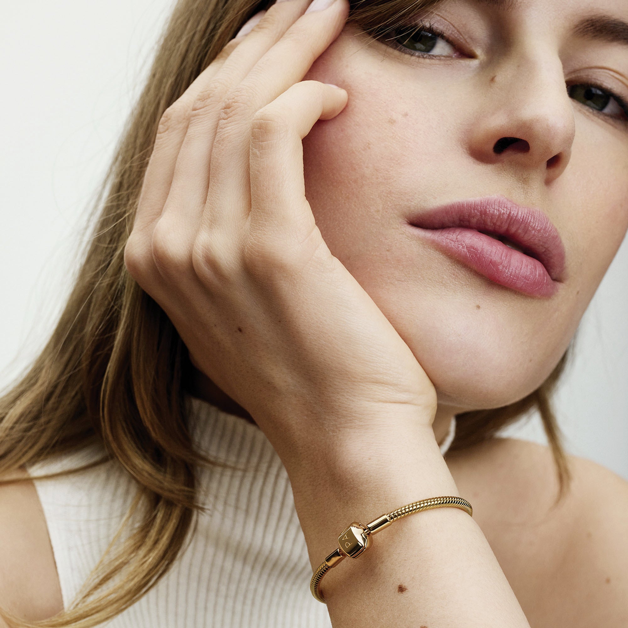 Snake Chain 14K Gold-Plated Bracelet
