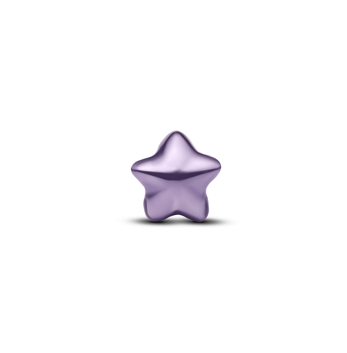 Star Sterling Silver Mini Charm With Purple Enamel